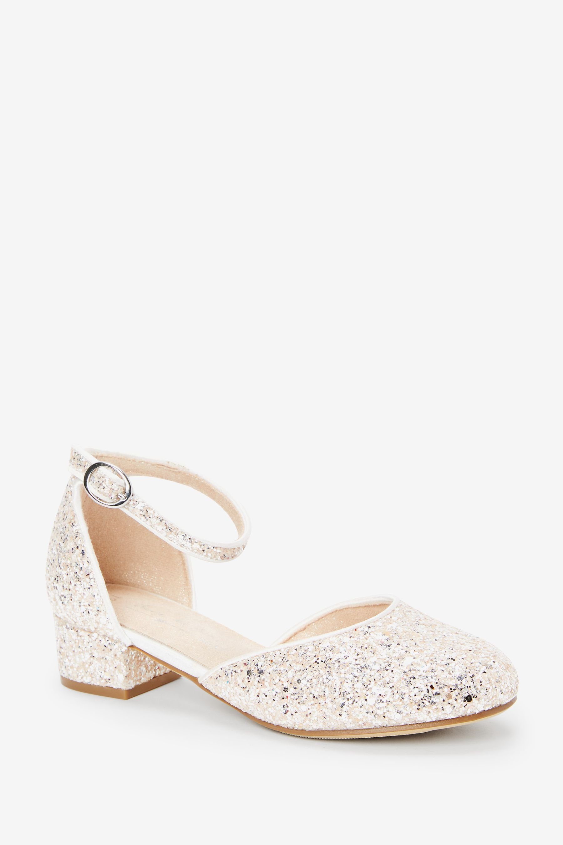 Next Festliche Schuhe, niedriger Absatz, Knöchelriemen Sandalette (1-tlg)