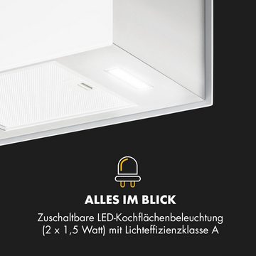 Klarstein Deckenhaube Serie CGCH2-KronleuchterLW Kronleuchter L, Abzugshaube Insel Abluft Haube Umluft Dunstabzug Einbau Umlufthaube