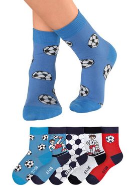 H.I.S Socken (5-Paar) mit Fußballmotiven