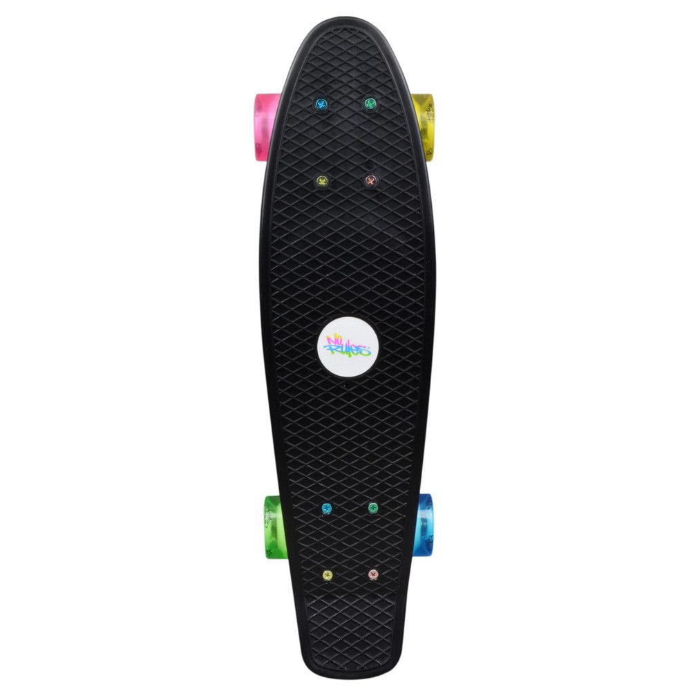 authentic sports & toys Skateboard Skateboard - fun - neon mit Leuchtrollen