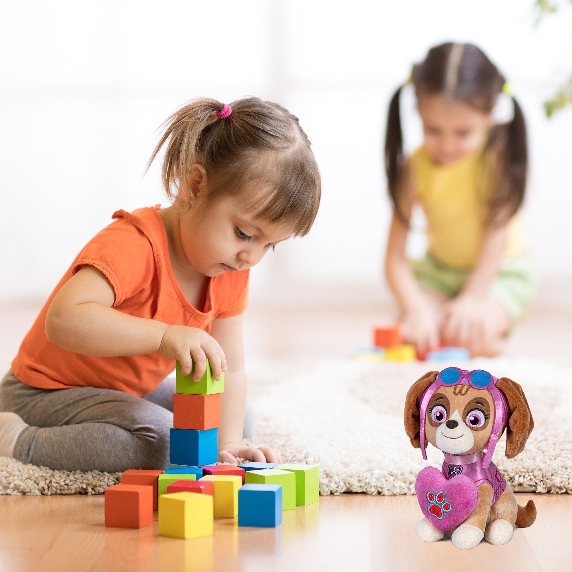 Play by Play Plüschfigur PAW Patrol (skye) 20cm Kuscheltier für Fans der beliebten TV-Serie, ideal als Geschenk für Jungen und Mädchen