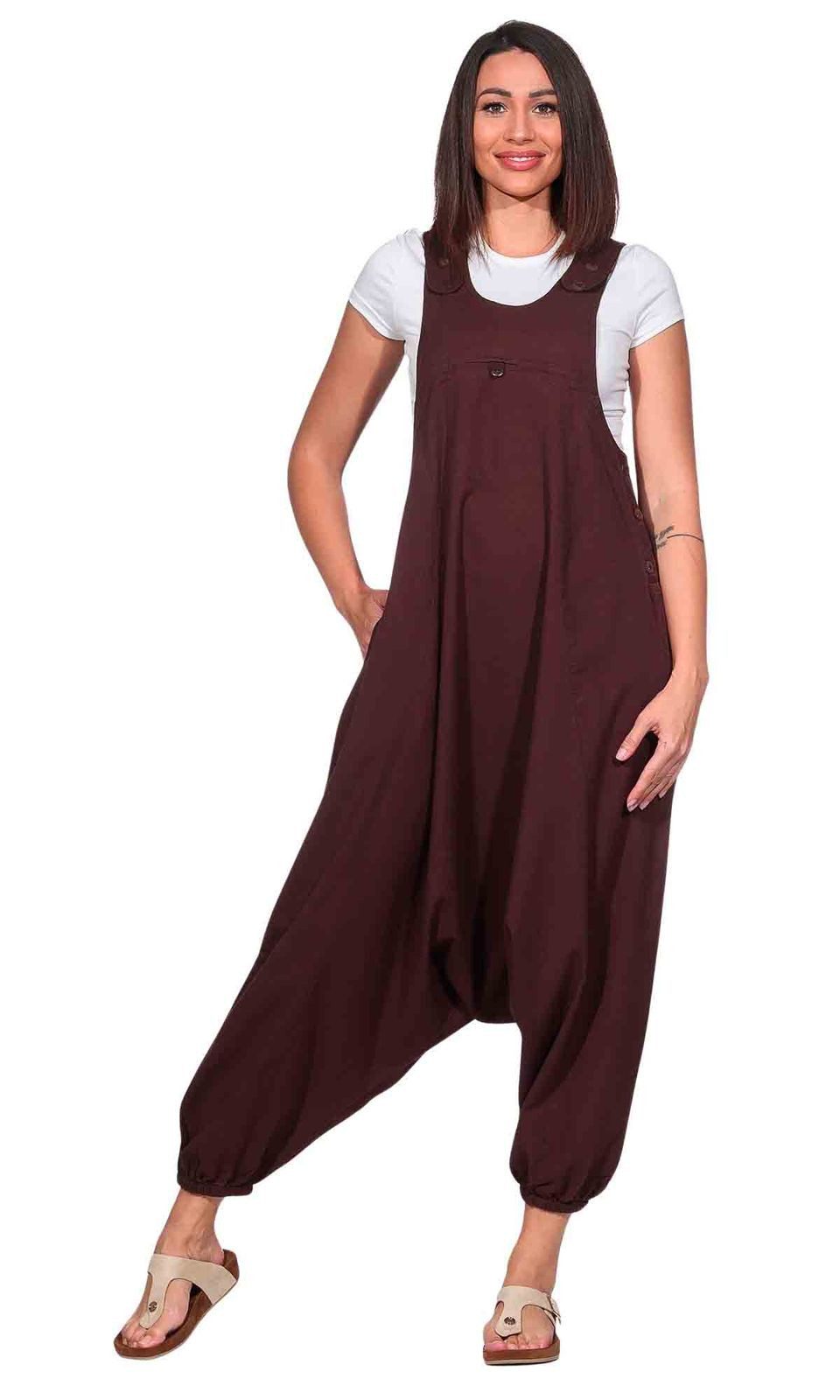 KUNST UND MAGIE Haremshose Kunst und Magie Hippie Latzhose Haremshose Hose Psy Goa 70er Overall