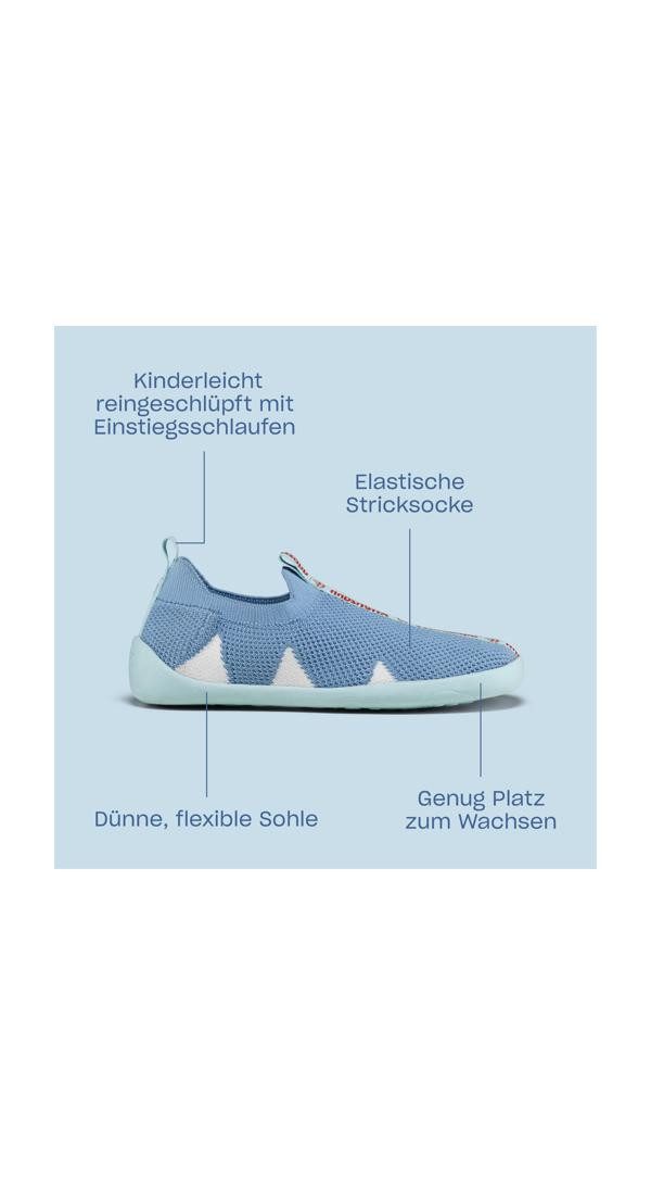 Affenzahn Knit Flinky Hausschuh nach Barfußschuhprinzip