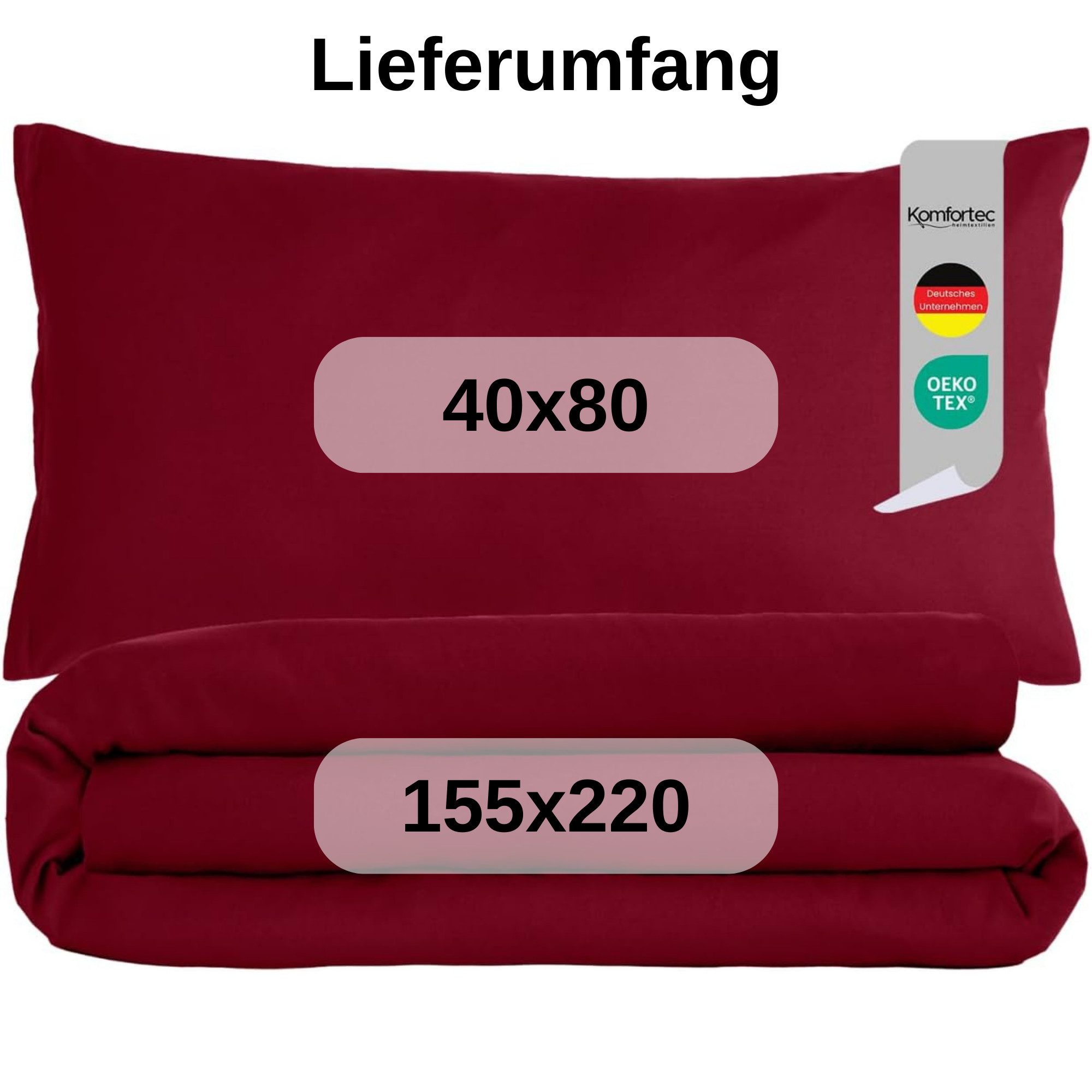 Komfortec Bettwäsche Premium, 135 x 200 bis 220 x 240 cm, 6 verschiedene Gr günstig online kaufen