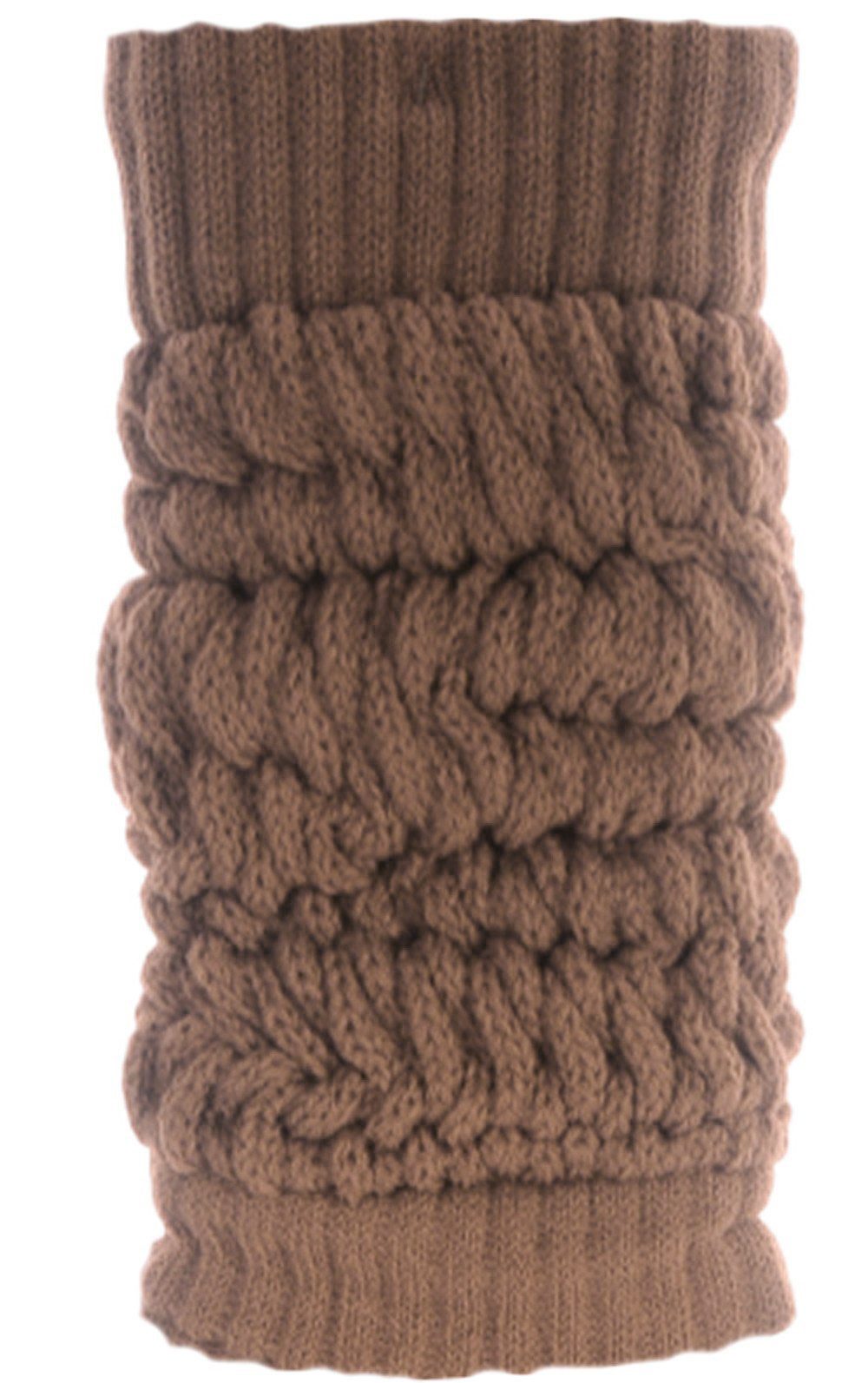 Martinex Beinstulpen Beinwärmer Damen Strickstulpen Legwarmer leg Warmers gesrickt elastisch, weich, in verschiedenen Farben, für Damen