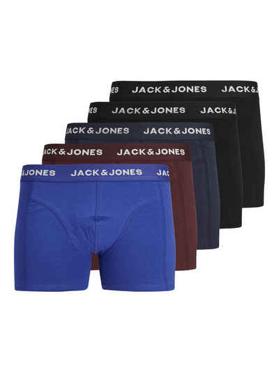 Jack & Jones Боксерські чоловічі труси, боксерки Боксерські чоловічі труси, боксерки 5er-Pack Basic Set Trunks Unterhosen JACBLACK (5-St) 6951 in Schwarz-Blau