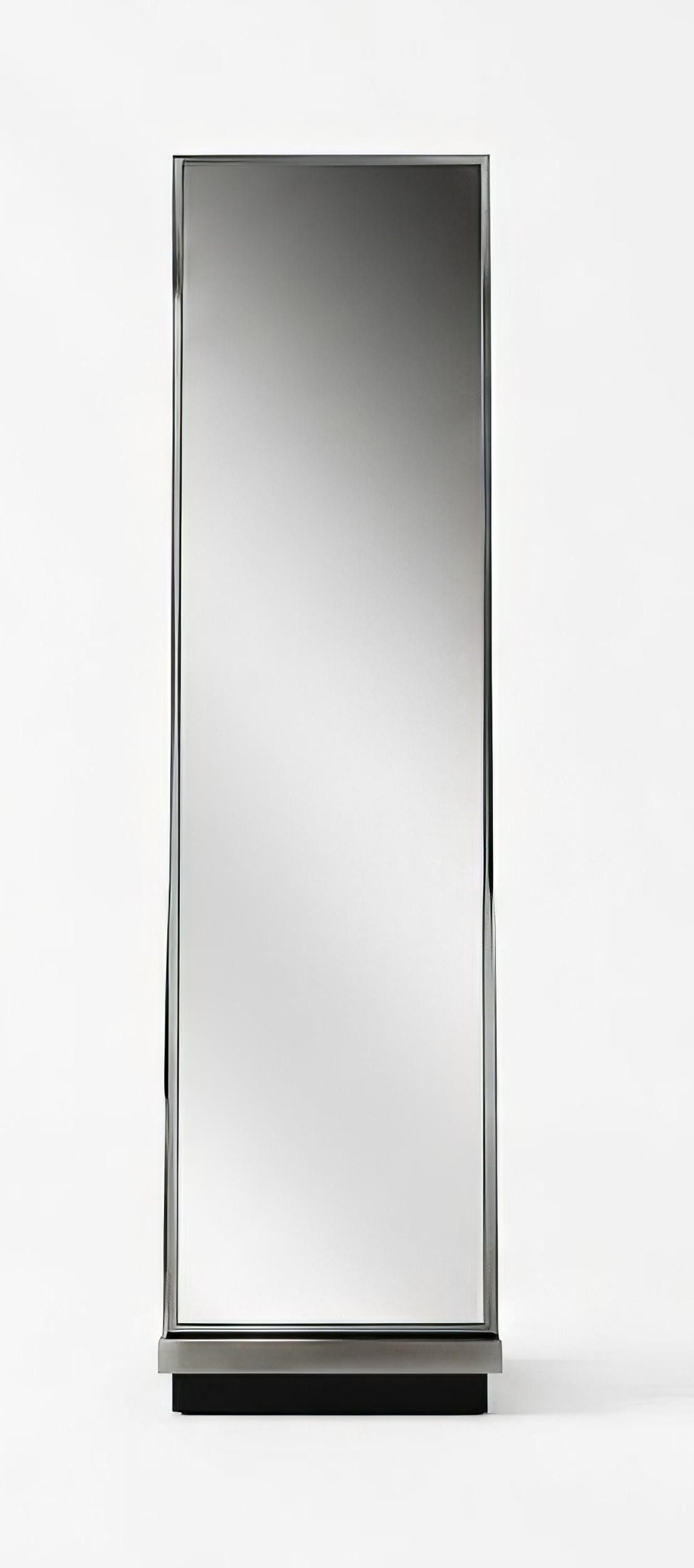 JVmoebel Standspiegel Ganzkoerperspiegel Modern Silber Edel Luxus Design Flur Ankleidezimmer, Made in Europa