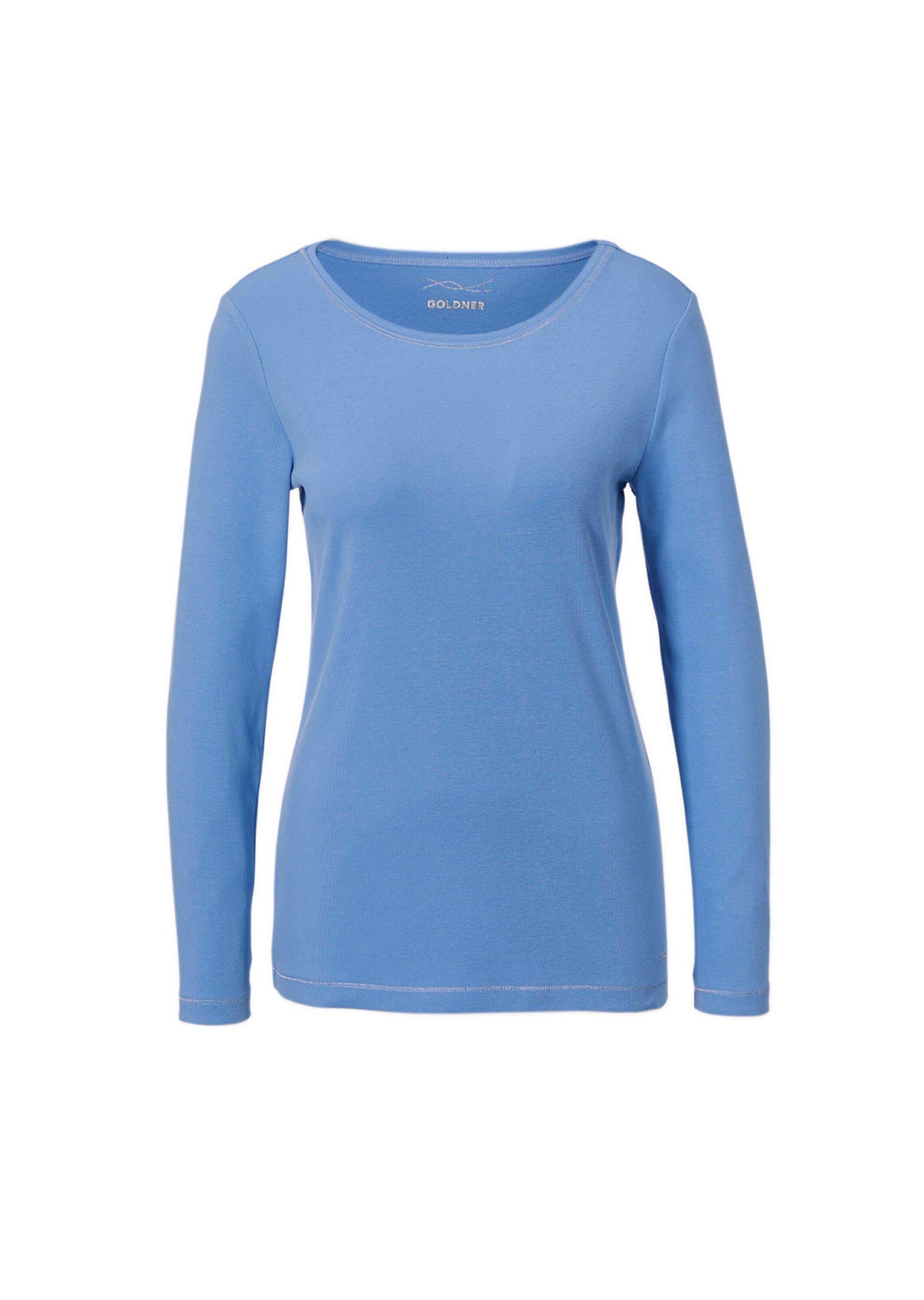 GOLDNER T-Shirt Basic T-Shirt aus reiner Baumwolle