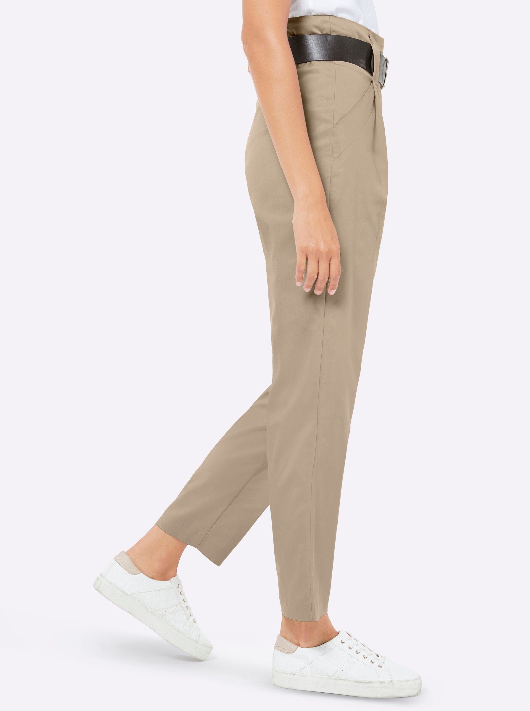 creation L Jerseyhose Bundfaltenhose Innenbeinlänge ca. günstig online kaufen