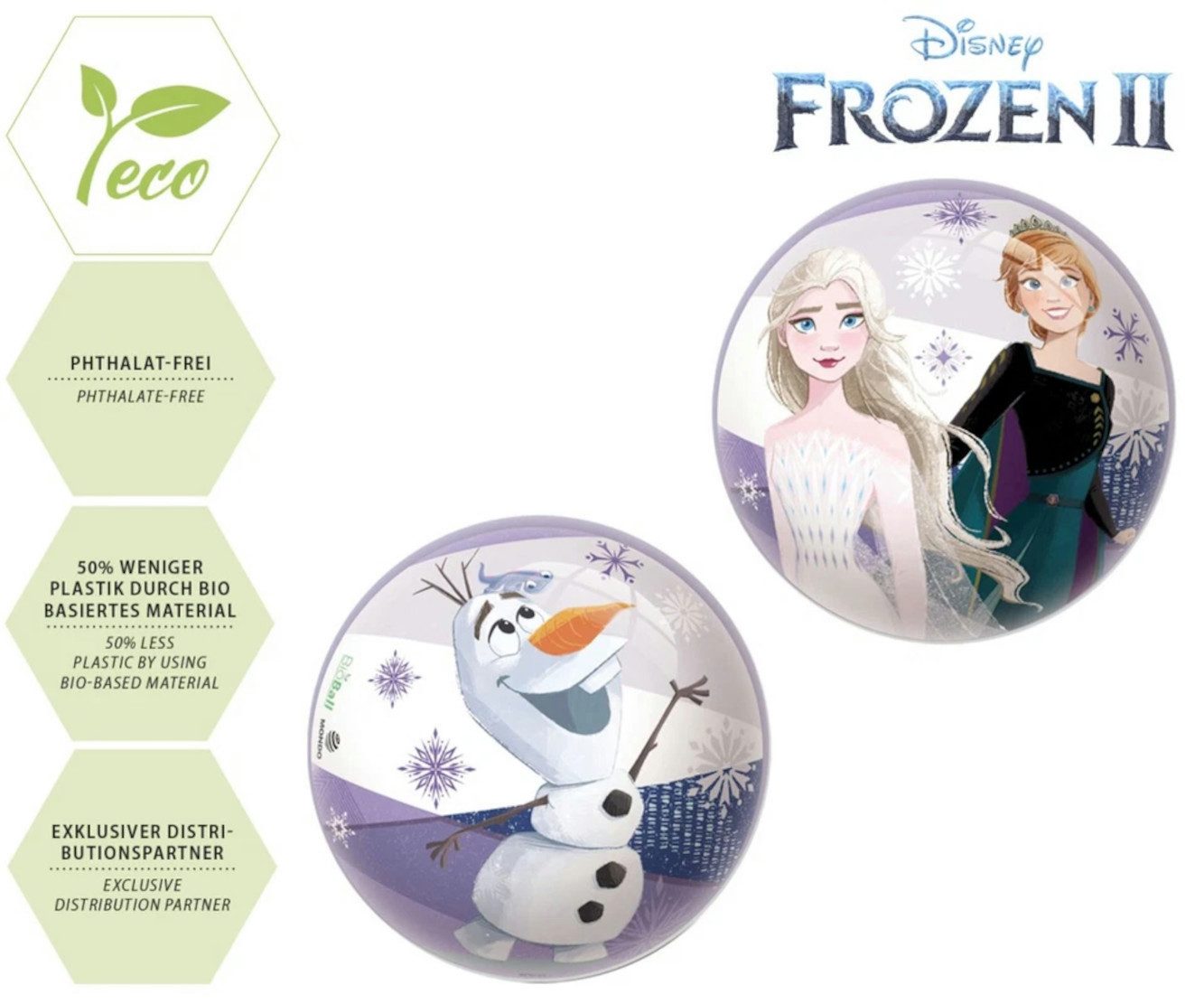 Happy People Spiel Happy People FROZEN Ball ca. 14 cm – Kunststoff, lila