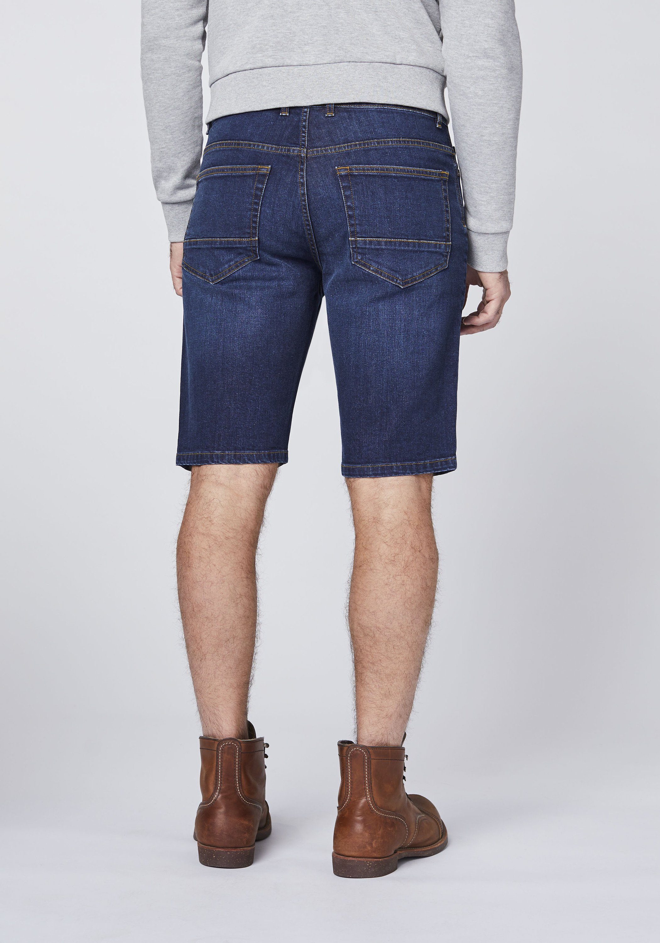 Oklahoma Jeans Bermudas aus elastischem Denim