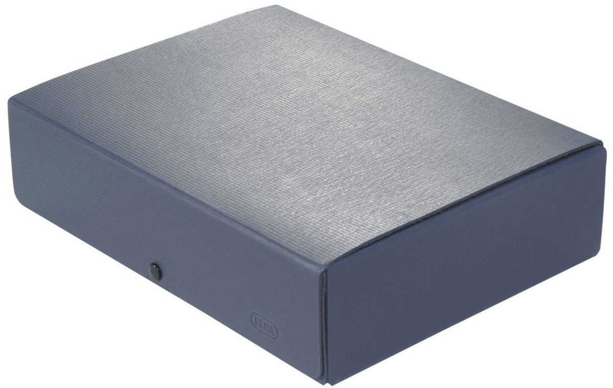Fächermappe Dokumentenmappe Hartpappe (RC) 350 g/qm A4 80mm blau Strukturdesign