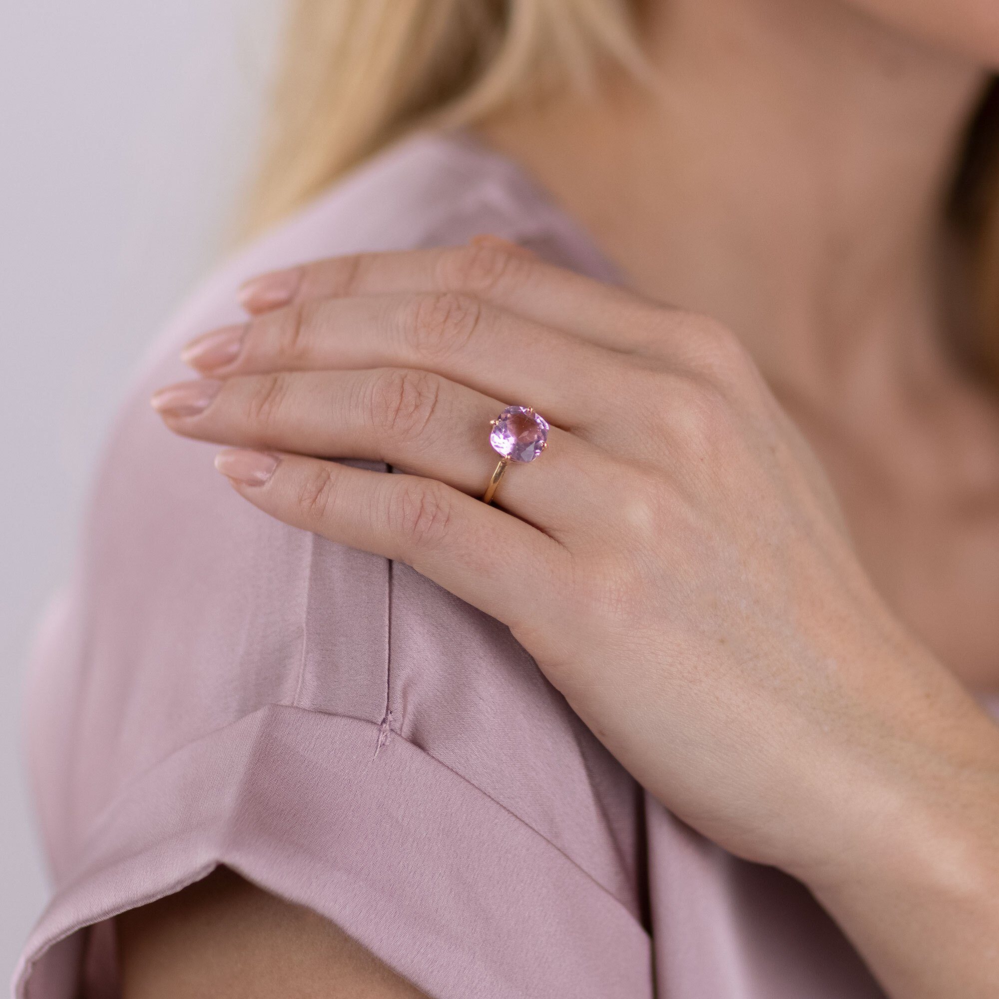 AILORIA Fingerring ÉGLANTINE ring rosa Ring quarz, Quarz Rosa