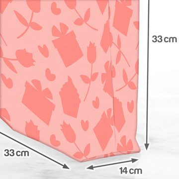 VOID Henkeltasche (1-tlg), Blumen Muster Papier Geschenke gemustert geschenkpapier rosa blumen b