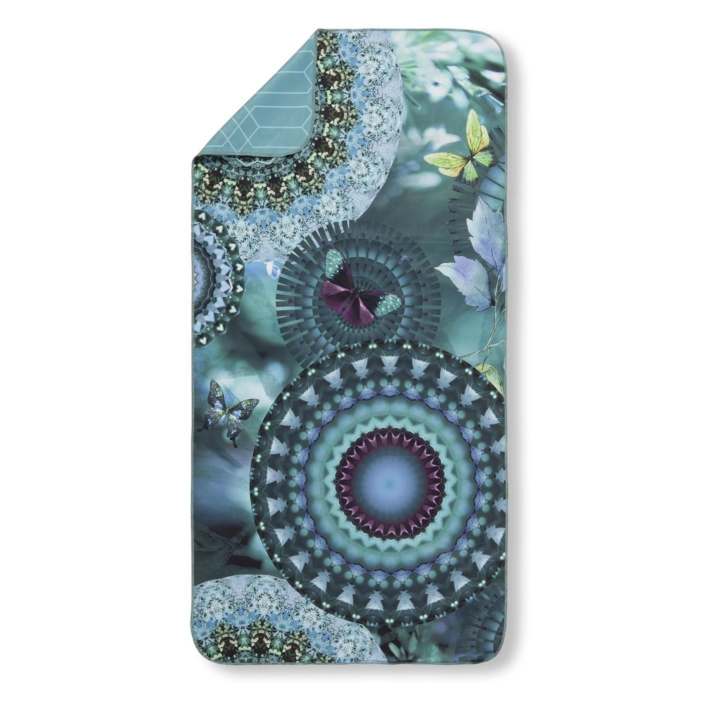 hip Strandtuch Mikrofaser Strandtuch Liegetuch 50 X 100 cm Luciano blau, (1-St), Sport, Strand & Badehandtuch Liegetuch Saunatuch