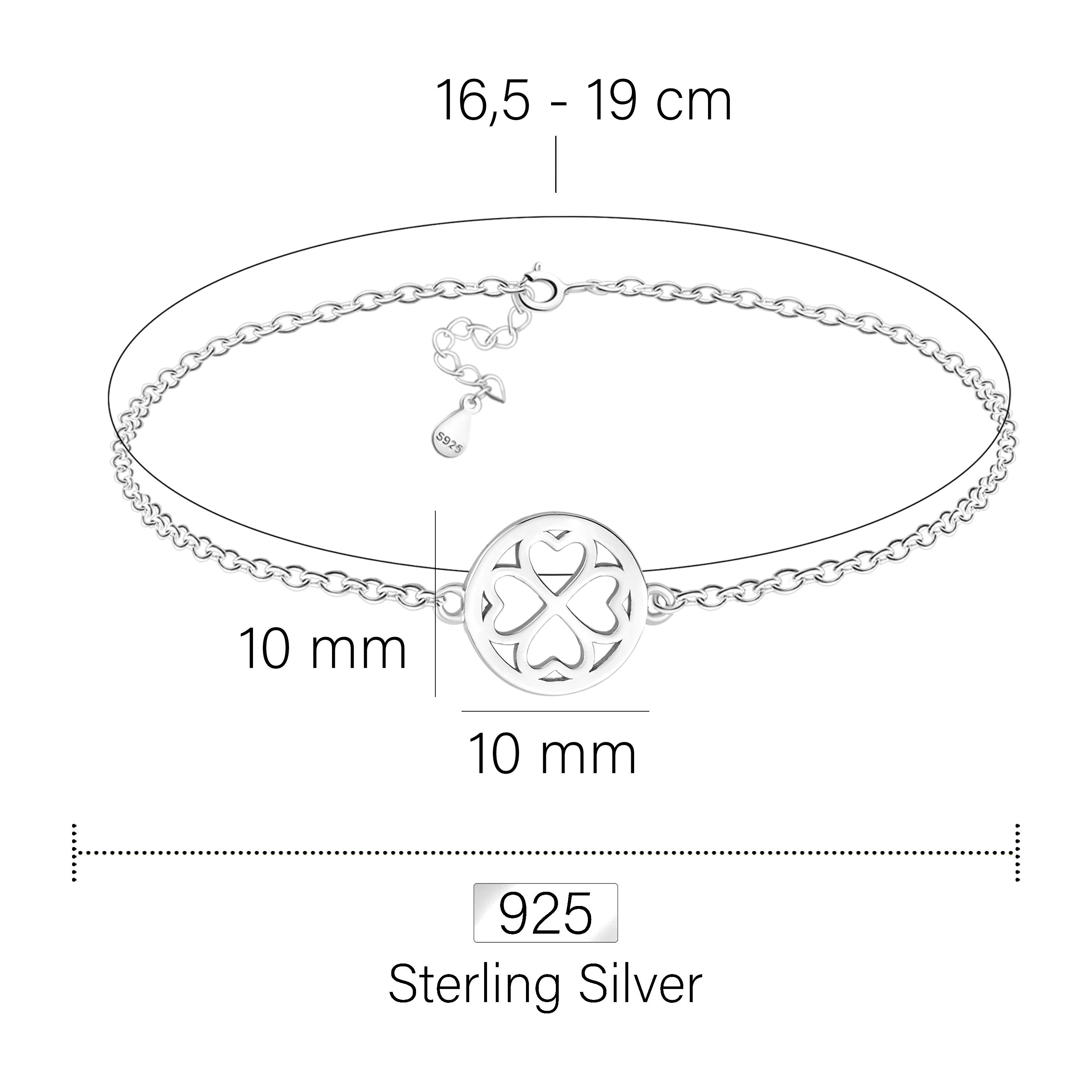 Schmuck Blume 925 (Armband), Silber Armband Sofia Milani Kreis Damen