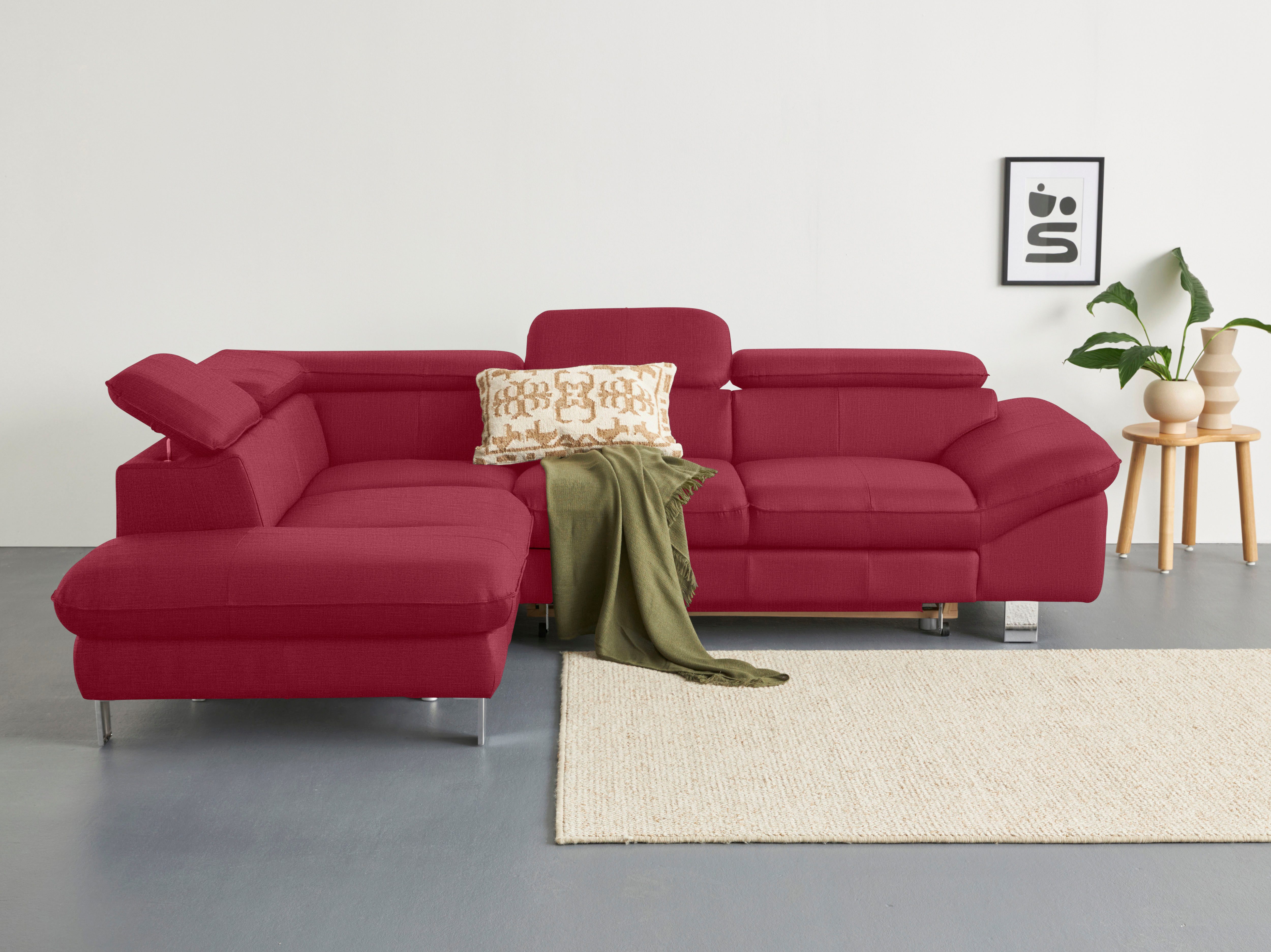 COTTA Ecksofa Driver L-Form, B: 265 cm, Kopfteilverstellung, optional Bettfunktion & Bettkasten