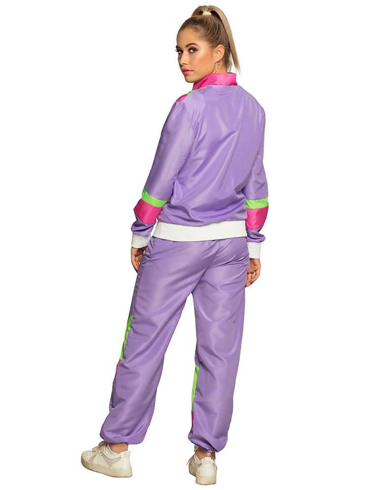 Boland Partyanzug Jogging-Retrokostüm für Damen 80er Bad Taste bunt günstig online kaufen
