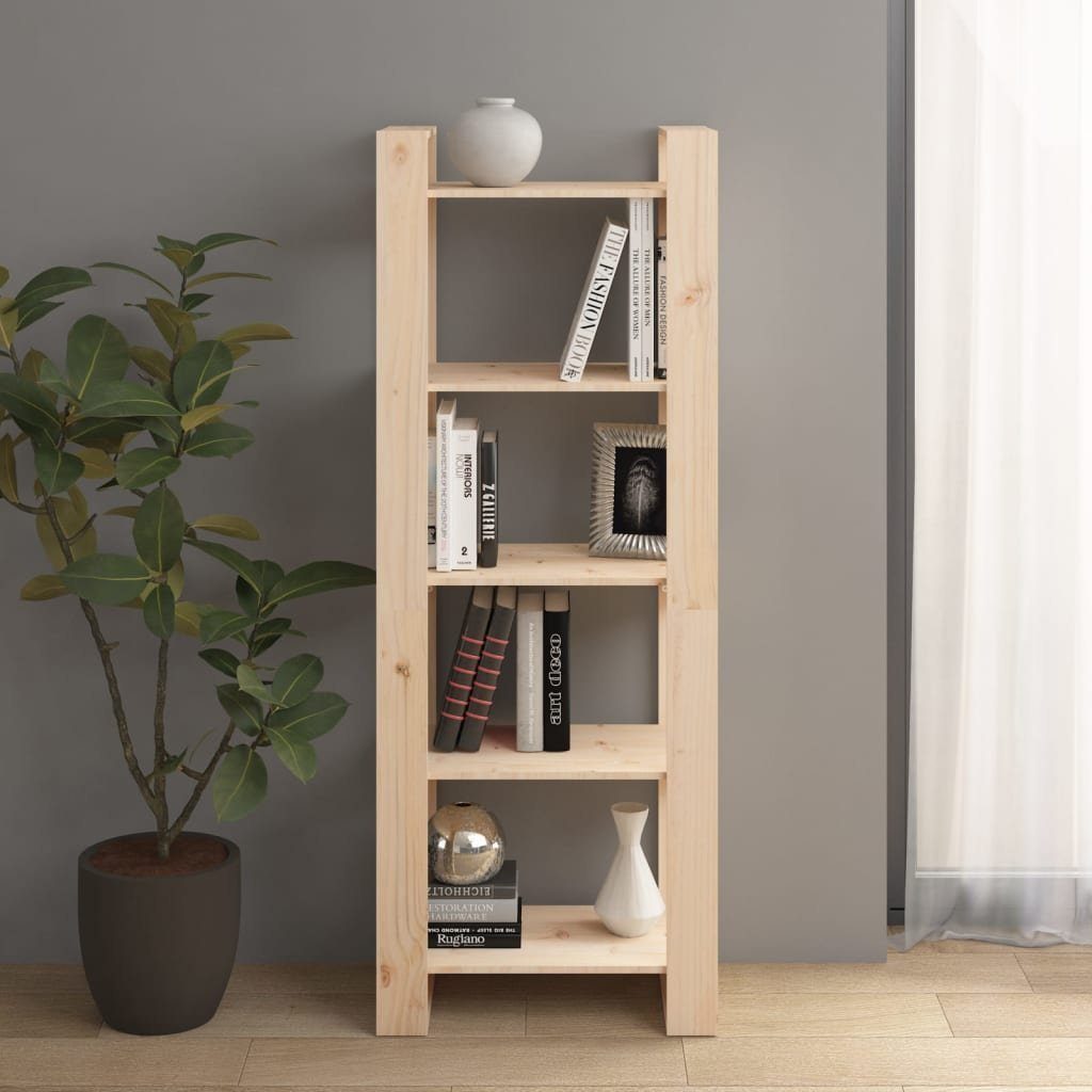 Massivholz Bücherregal cm furnicato 60x35x160 Bücherregal/Raumteiler