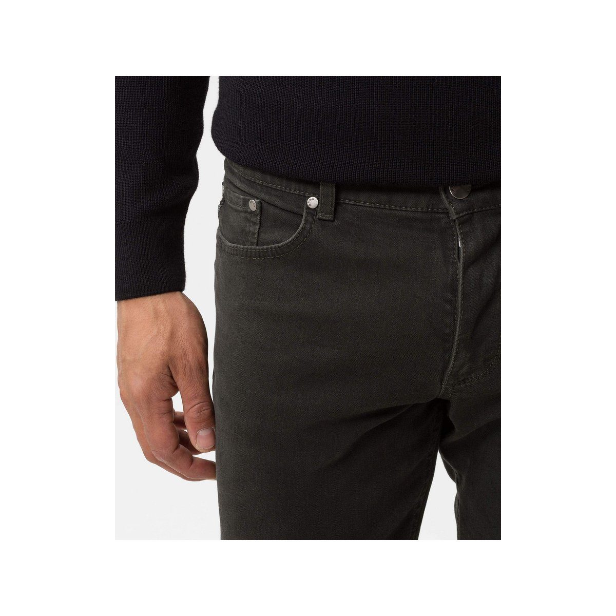 Brax Straight-Jeans fit regular dunkel-grün (1-tlg)
