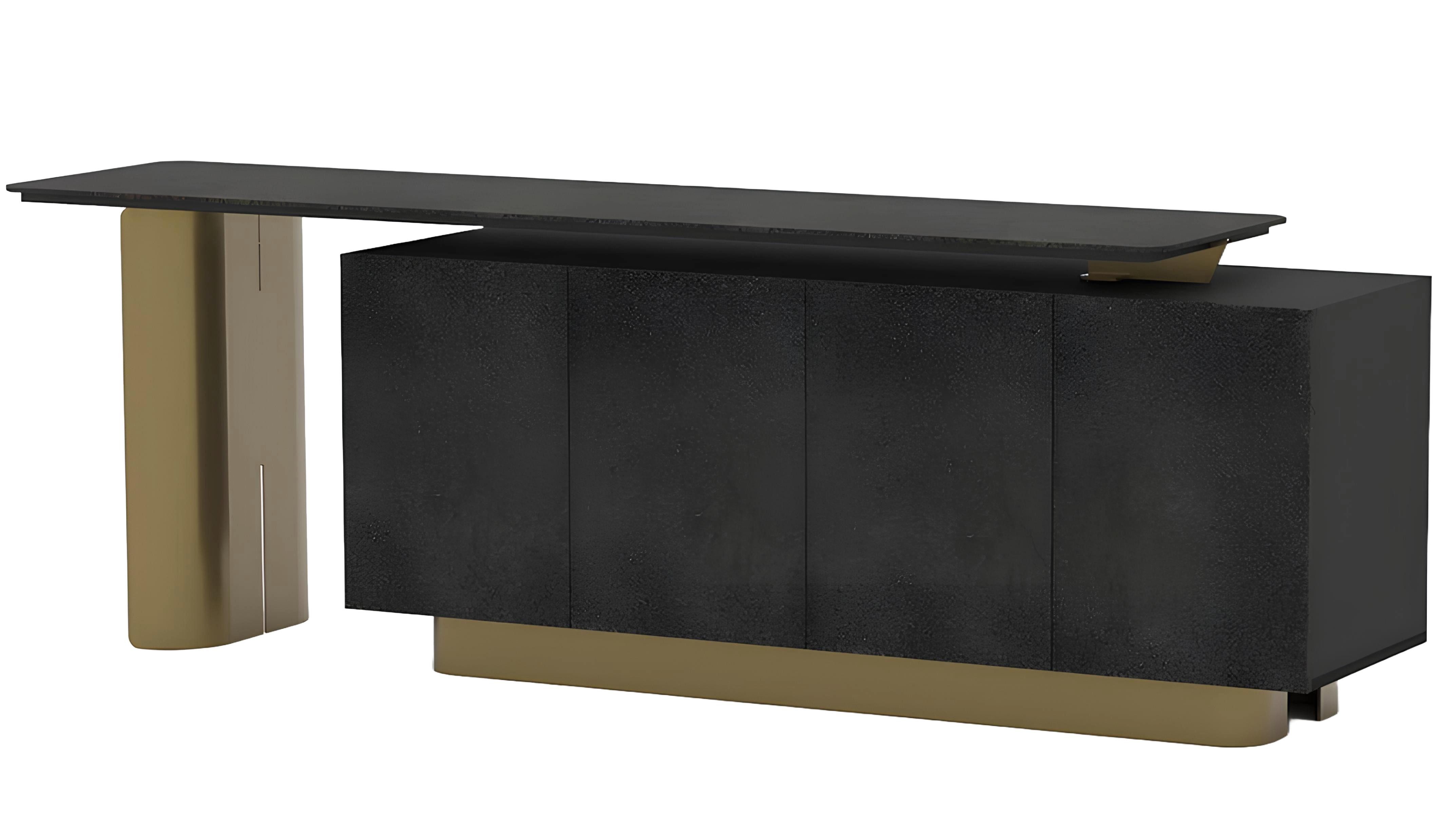 JVmoebel Sideboard Luxus Beistellschrank in Gold mit hochwertiger Verarbeitung (1 St., Büroschrank), Made in Europa