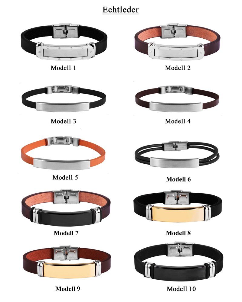 Brillibrum Armband Armband Edelstahl Partnerarmband Freundschaftsarmbänder Armreif Unisex