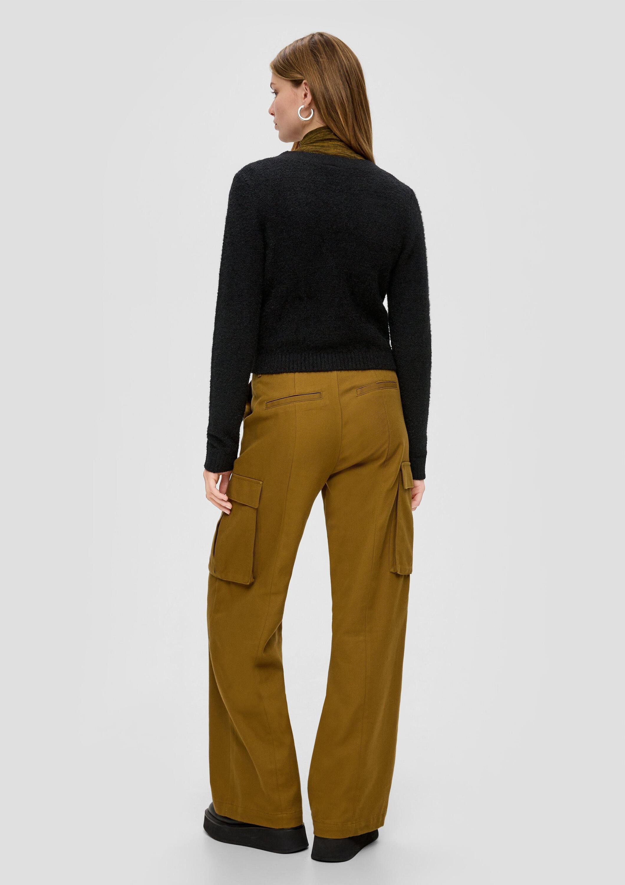 QS Cardigan Strickjacke Strickjacke im Cropped-Schnitt