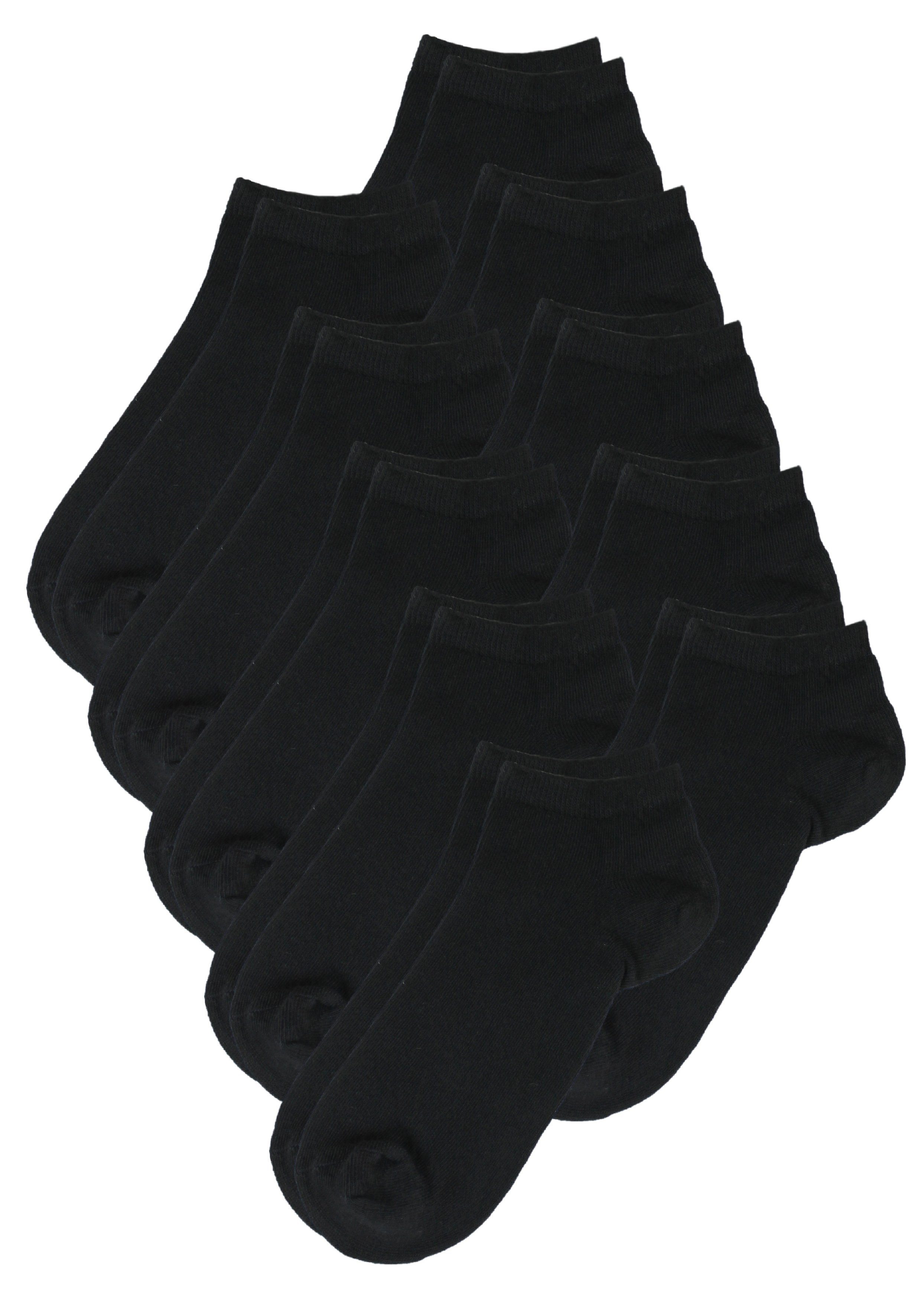Rogo Socken (10-Paar) mit weichem Komfortbund schwarz