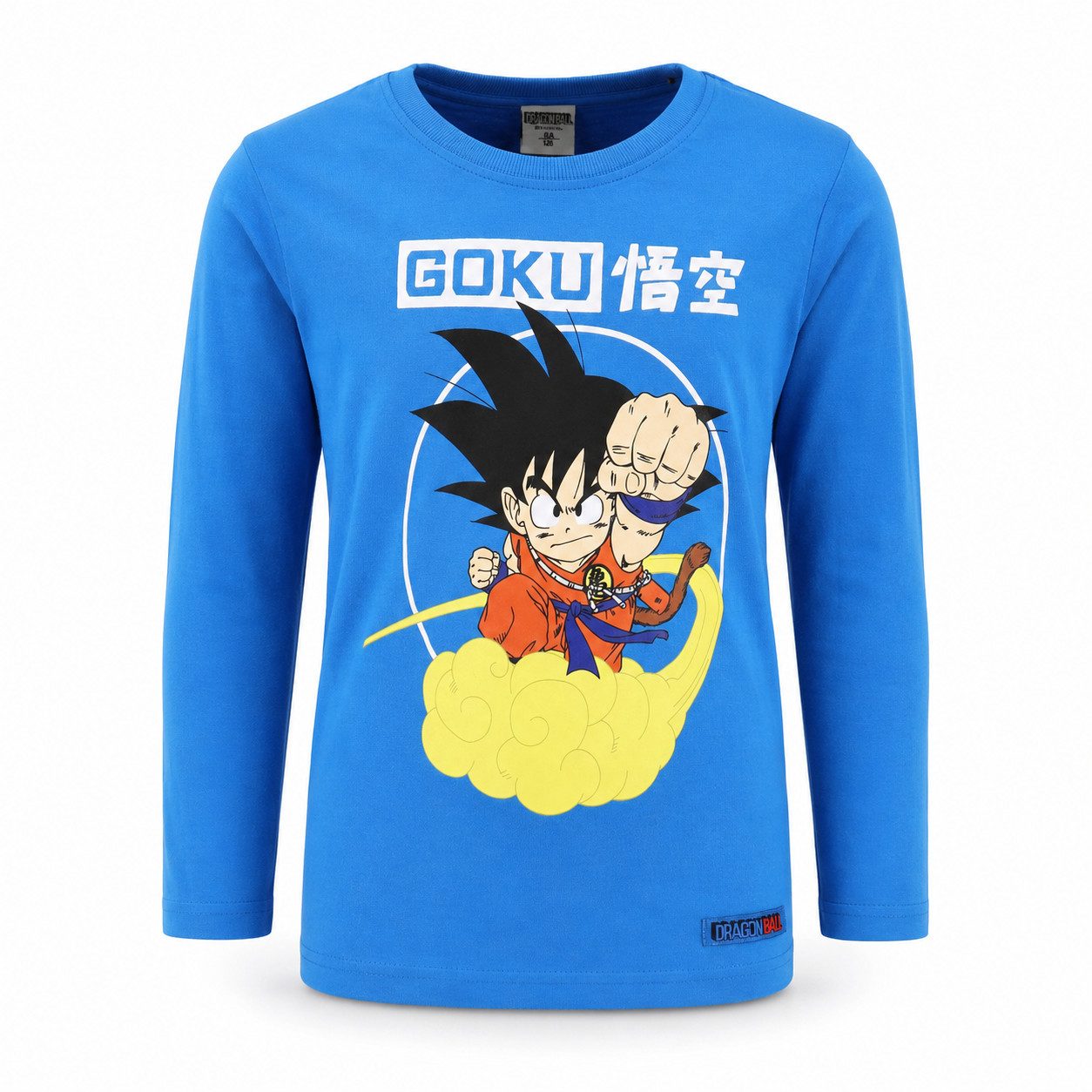 Dragon Ball Langarmshirt Anime Dragonball Goku Kinder Jungen langarm Shirt Gr. 104 bis 152 100% Baumwolle