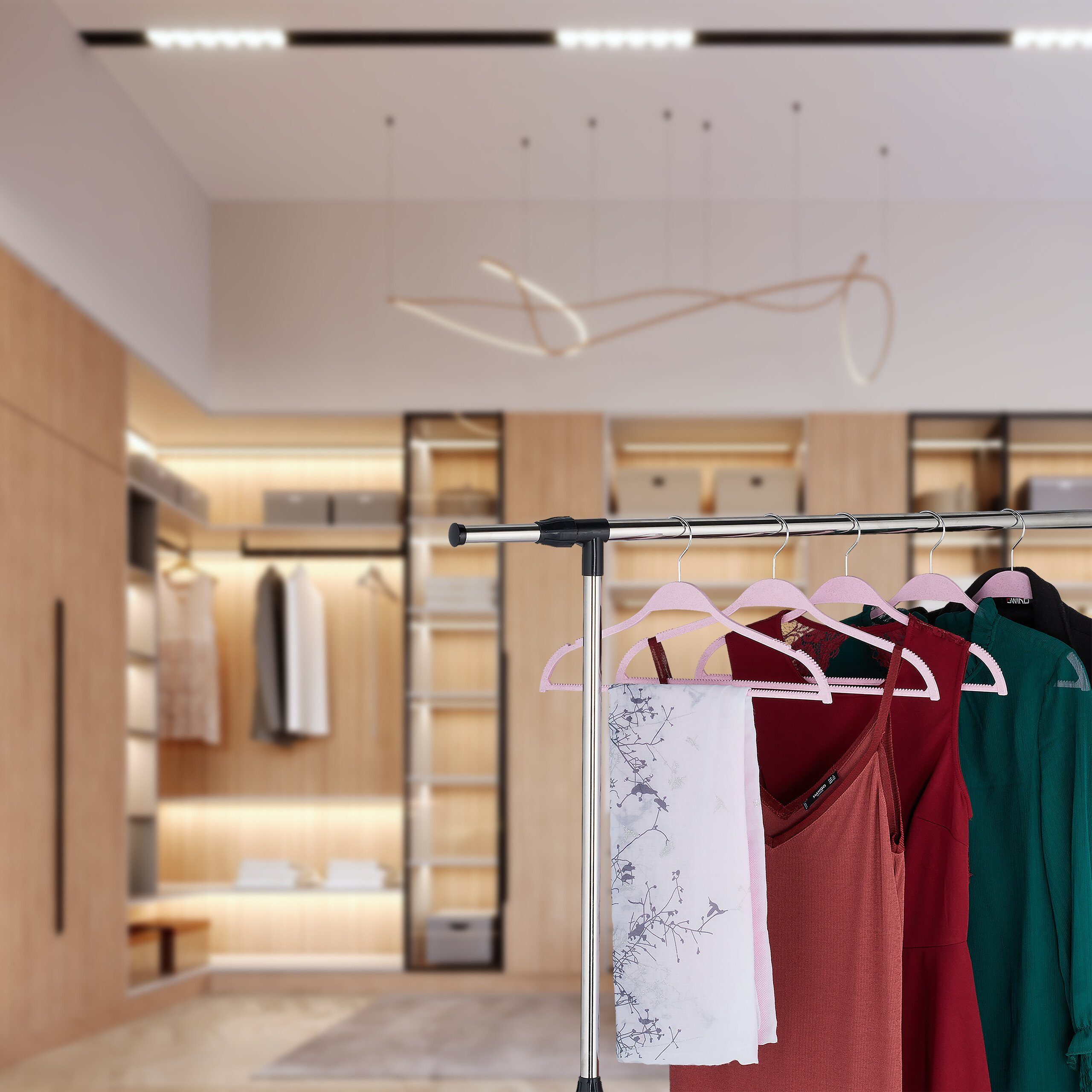 relaxdays Kleiderbügel aus Weizenstroh 10er Set günstig online kaufen
