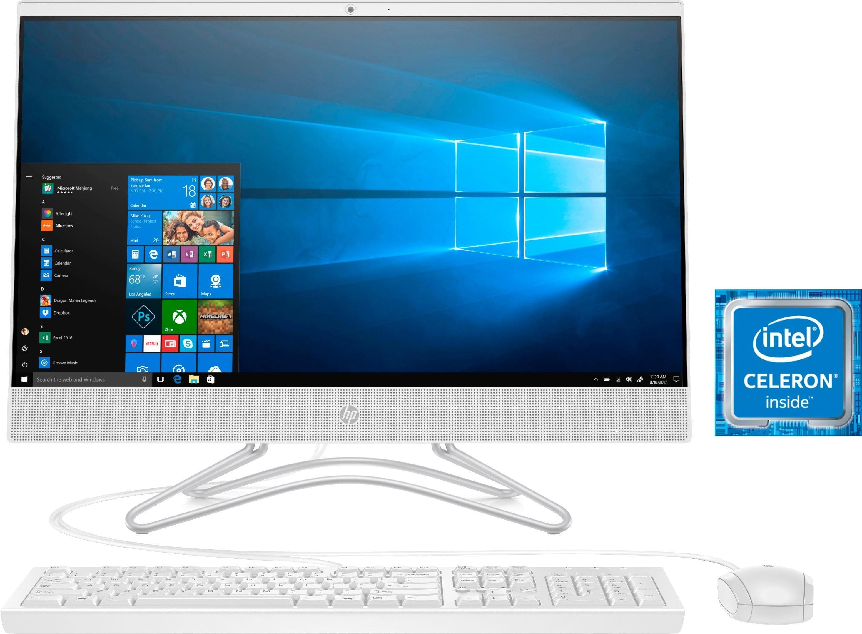 (Intel® 256 RAM, J4005, GB 24-f0029ng 600, PC All-in-One SSD) HP Celeron 8 GB UHD Graphics