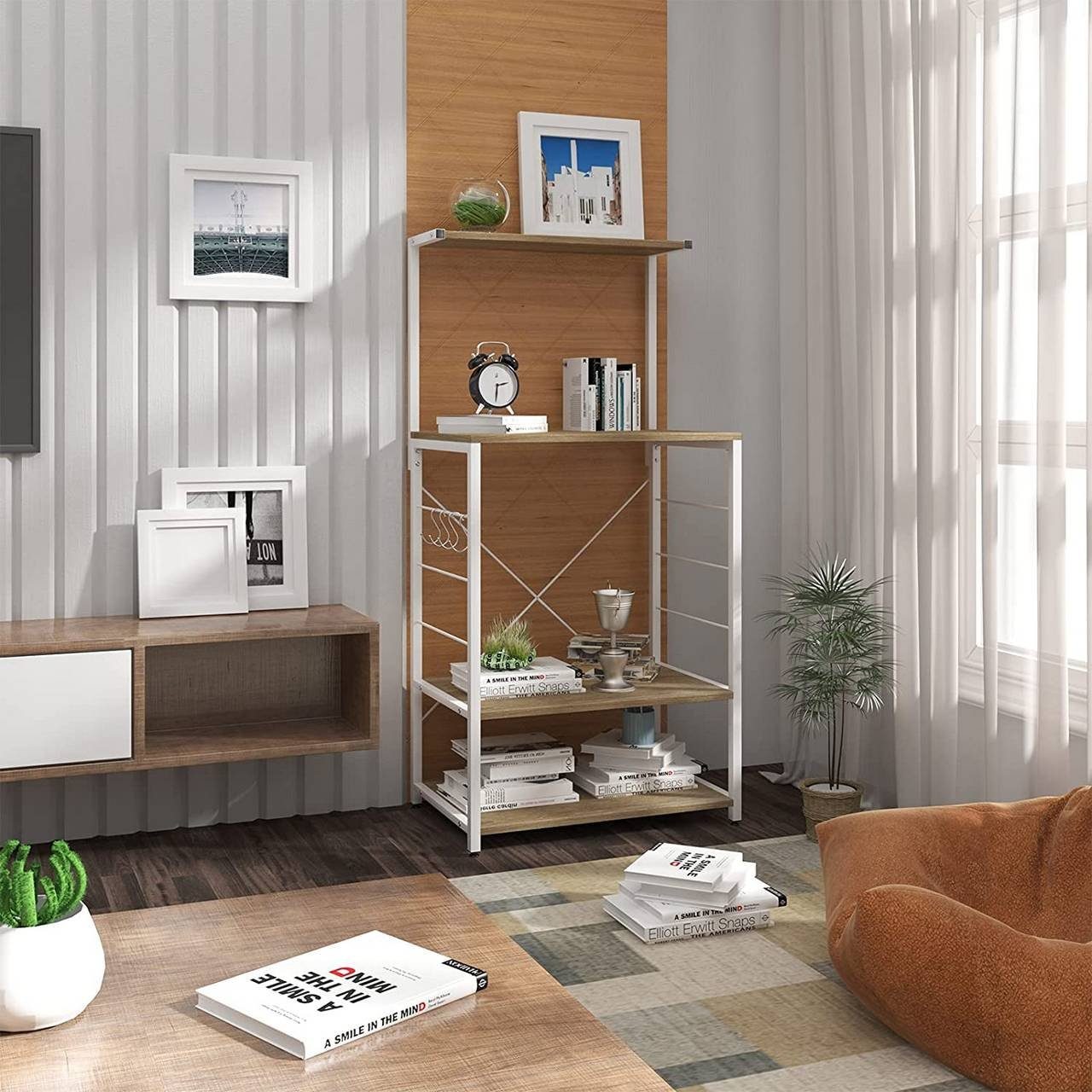 Woltu Küchenregal, 1-tlg., Küchenregal Standregal Mikrowellenhalter Regal günstig online kaufen