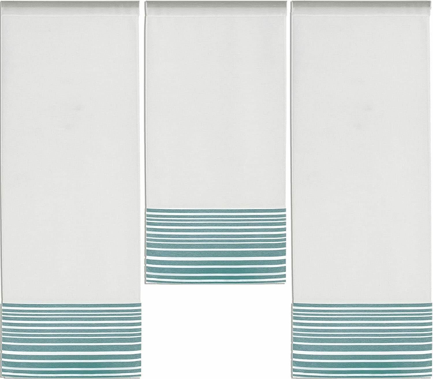 Clever-Kauf-24 Scheibengardine Design Mini Flächenvorhang Set, günstig online kaufen