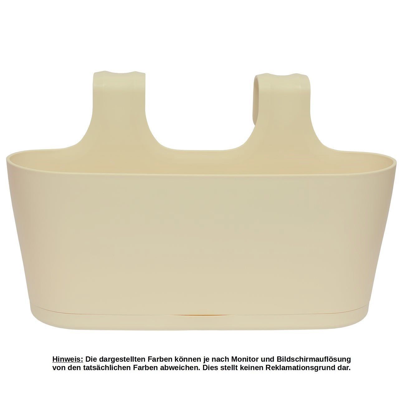 UV-Beständig, Frostbeständig, Fassungsvermögen Liter), St., je (Vorteils-Set, 5,5 Topf Engelland Wasserauffangschalen Beige Blumenkasten Blumentopf zum 1 Hängen