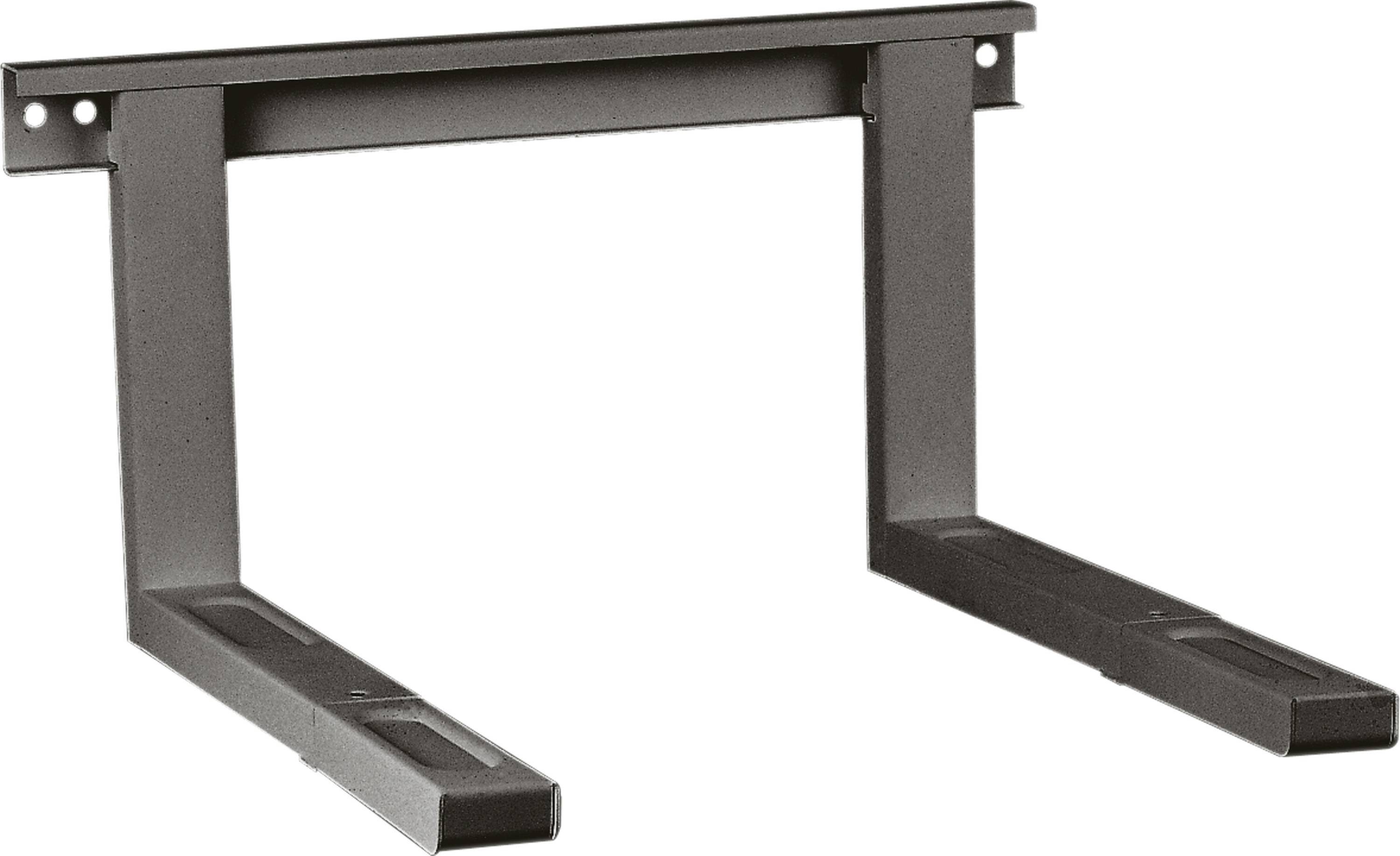 RICOO Mikrowellen-Wandhalterung Verstellbarer Wandhalter für Mikrowellen (2 Stück) WM0108, (Universal-Halterung für Mikrowelle, 1-tlg., 30 kg Belastbarkeit, Wandabstand min. 385 auf 535 mm, Mikrowellenhalter Mikrowellenregal universal Wand Regal Mikrowelle)