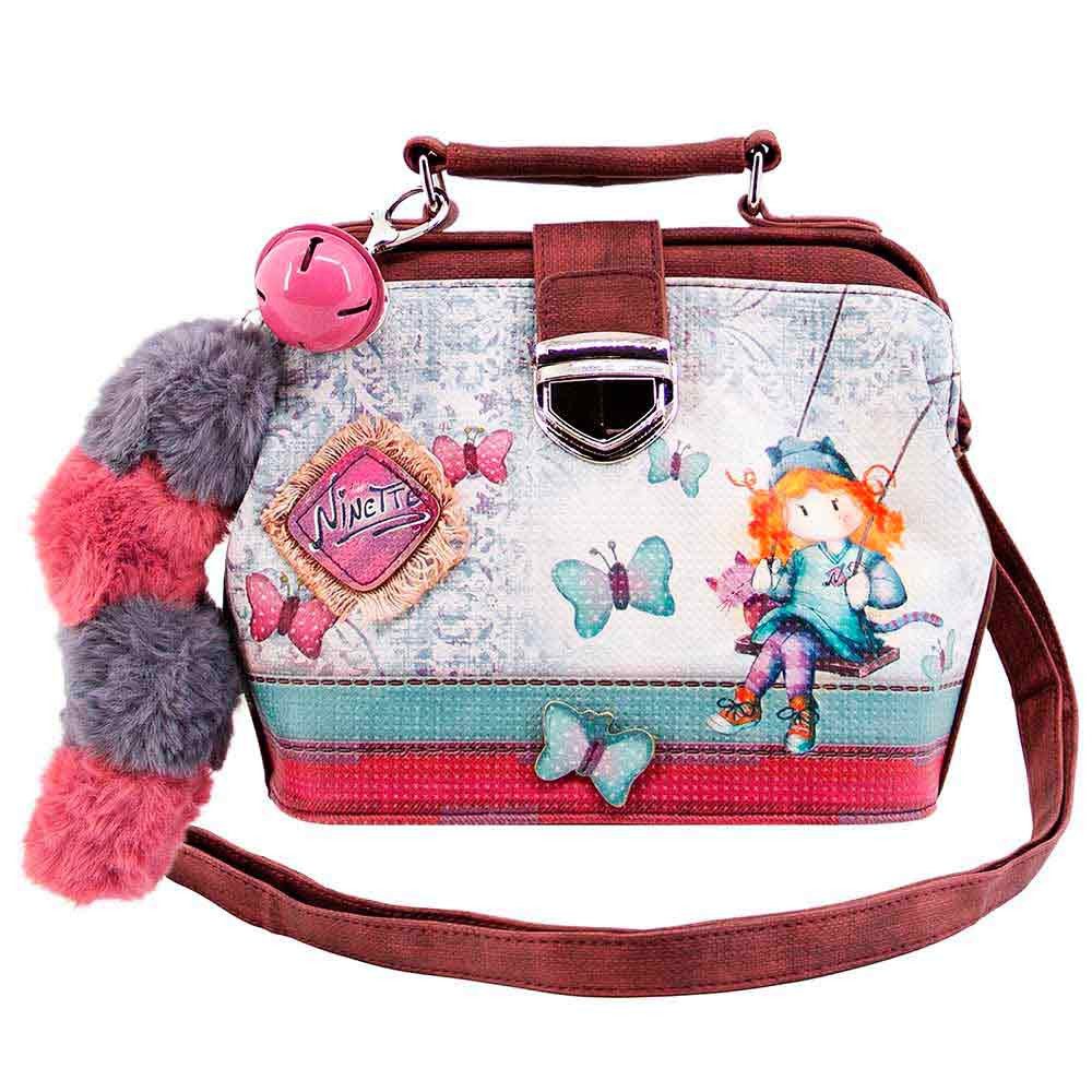 Schultertasche Forever Ninette kleine Umhängetasche Vintage Aktentasche-Optik