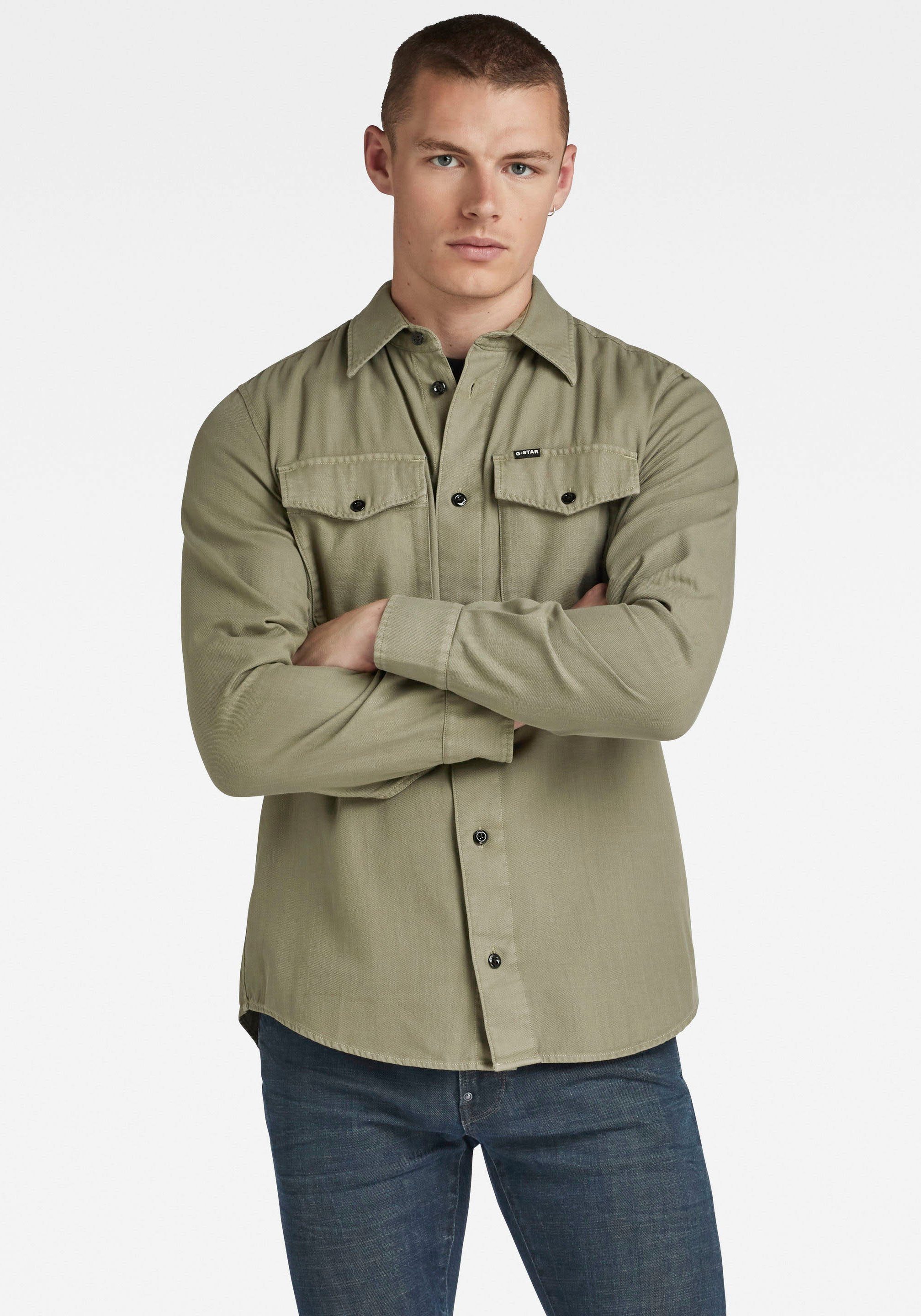 G-STAR Jeanshemd Marine Slim mit Pattentaschen günstig online kaufen