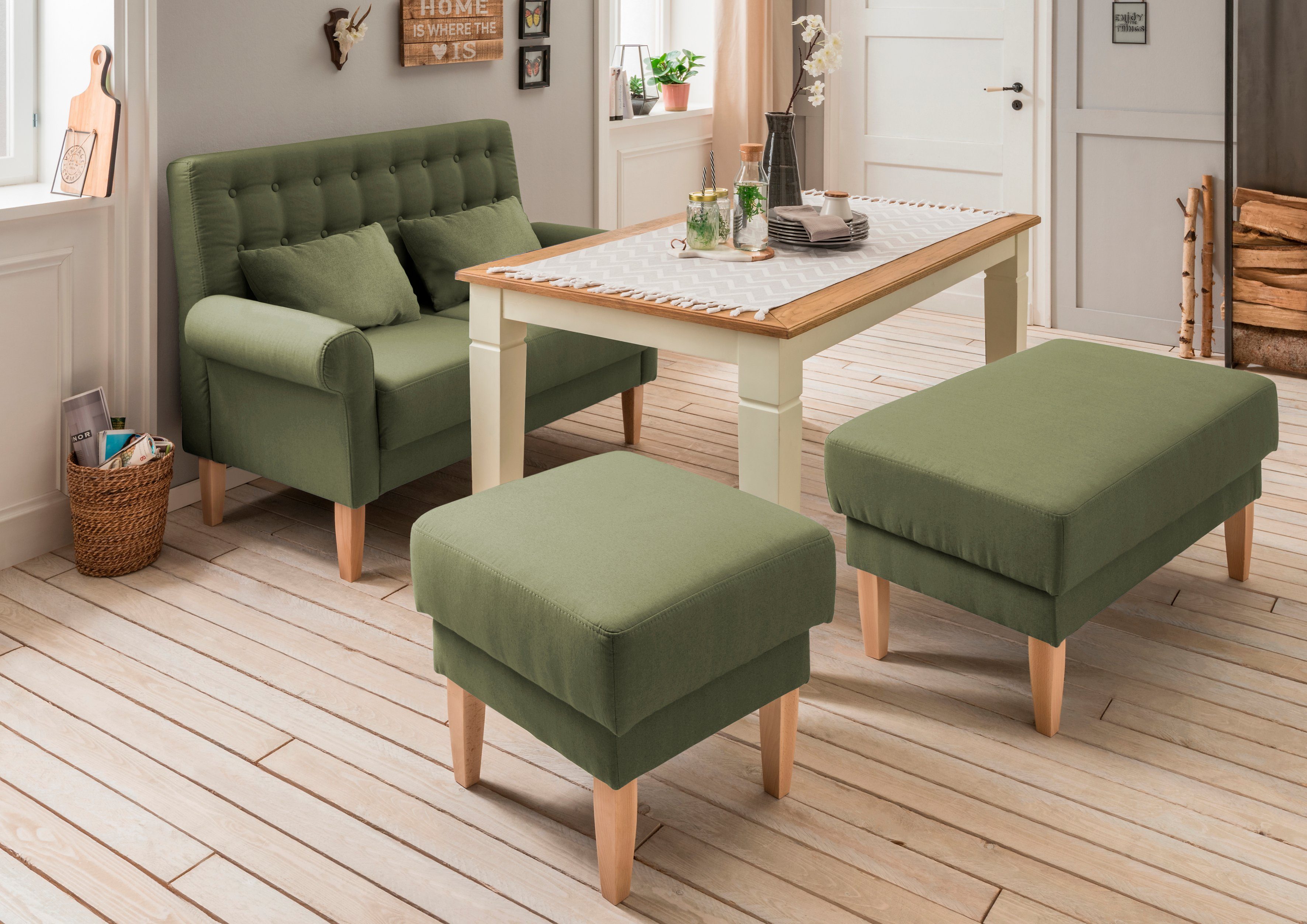 Home affaire Hocker Scalea, mit Federkern-Polsterung günstig online kaufen