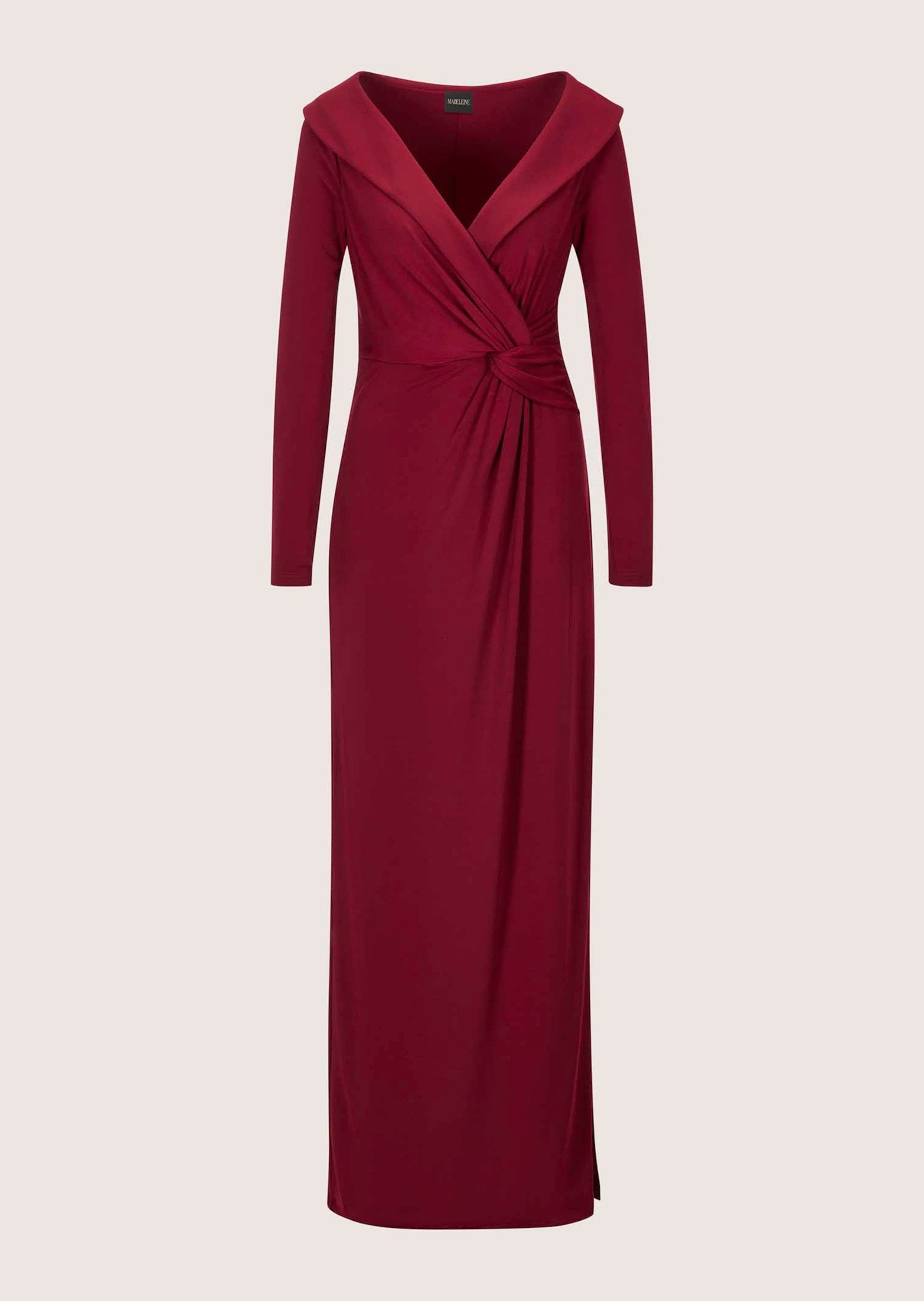 Maxikleid Elegantes Stretchkleid in Wickel-Optik