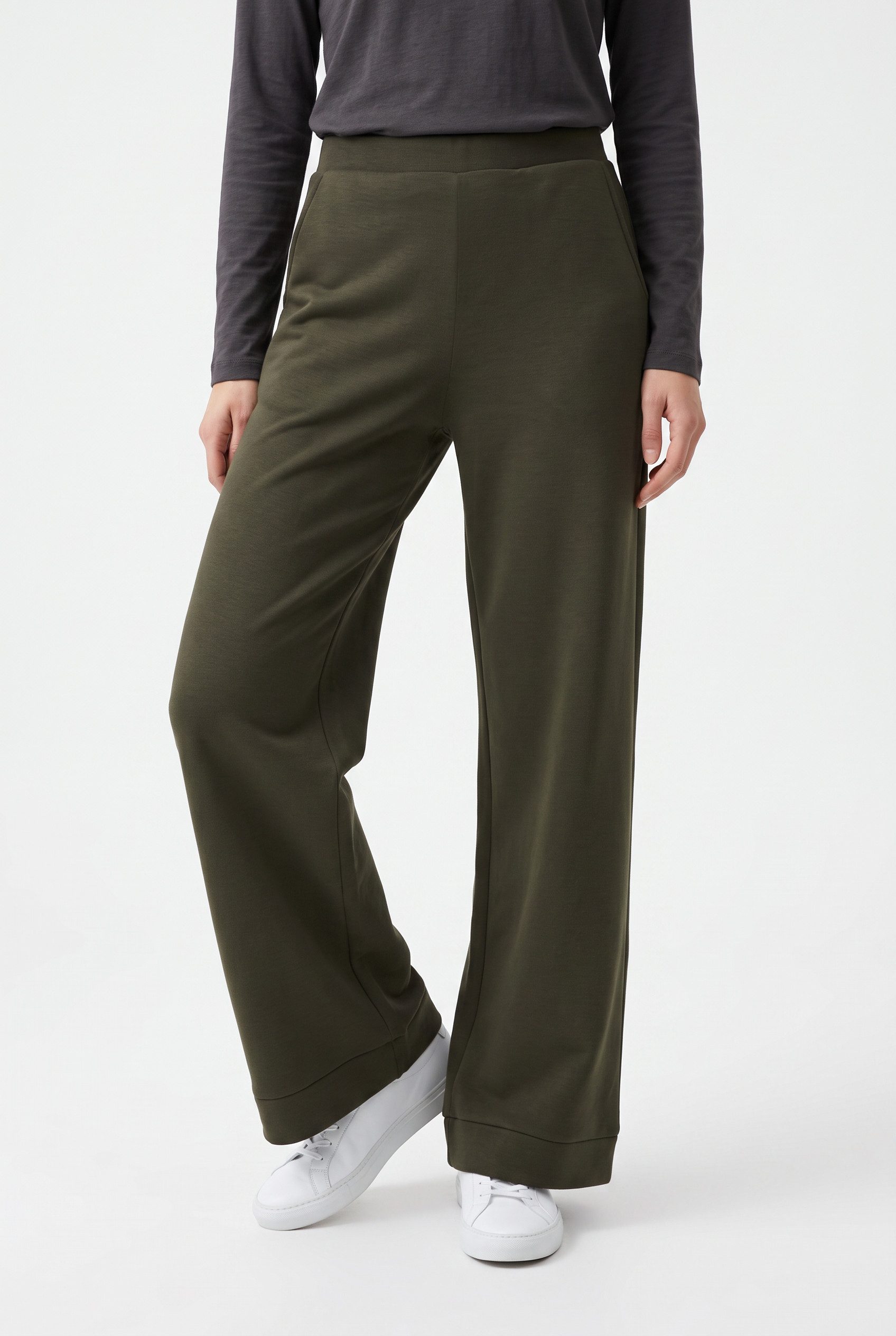 Vero Moda Jerseyhose VMHALI HW WIDE PANT JRS Viskosemischung, loose fit