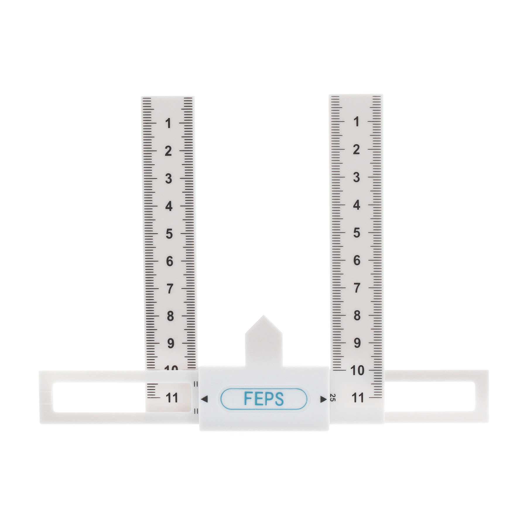 FEPS Messschieber Zylindermesslehre für Präzise Messung von Zylinderlängen, max. 70 mm, aus Kunststoff