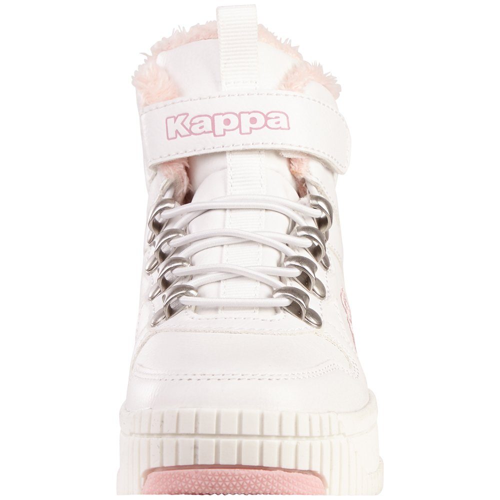 Kappa Sneaker white-rosé angesagten Outdoor Elementen mit