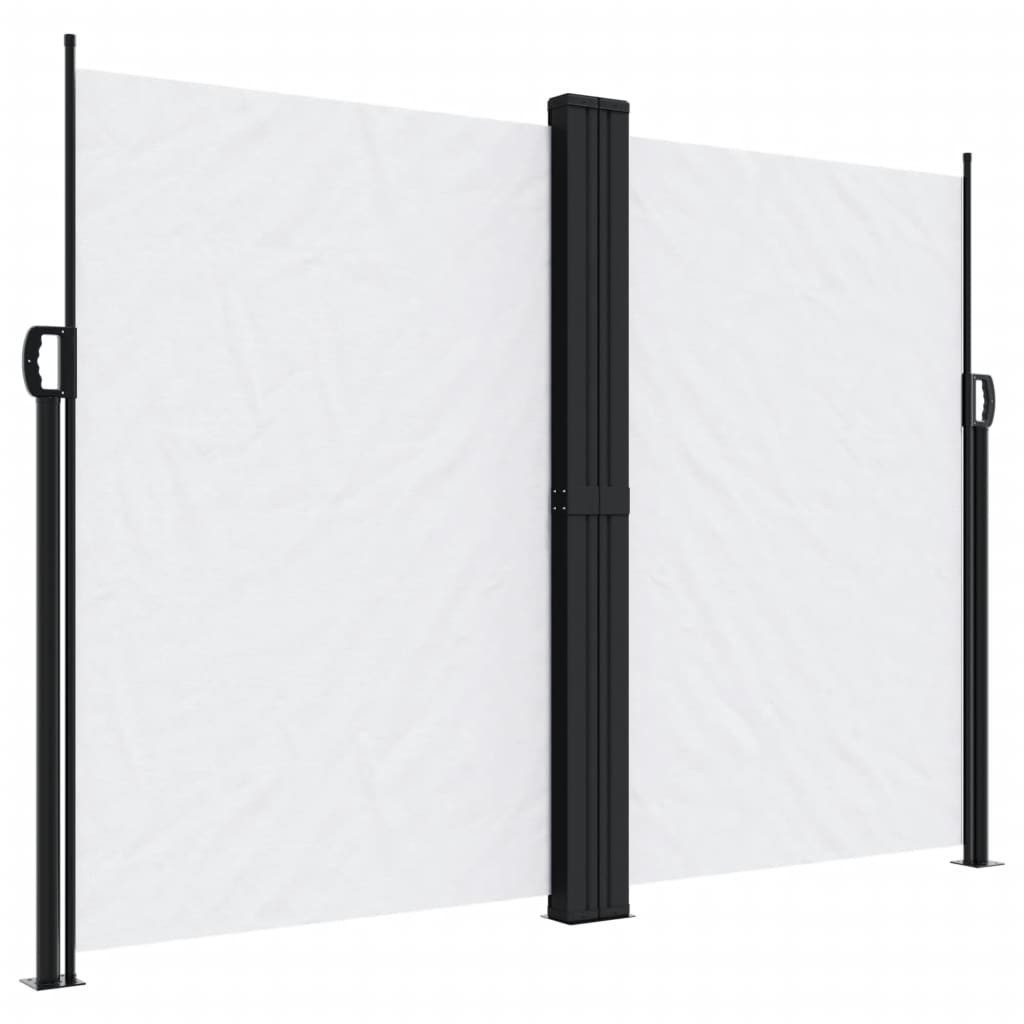 vidaXL Seitenmarkise 180 x 600 cm Seitenmarkise Ausziehbar Weiß 180x600 cm