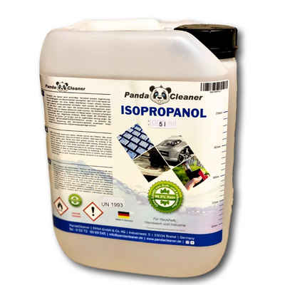 PandaCleaner Isopropanol - Isopropylalkohol - Für Haushalt, Handwerk & Industrie Reinigungsalkohol (1-St. 5 Liter Kanister Rückstandslose Reinigung)