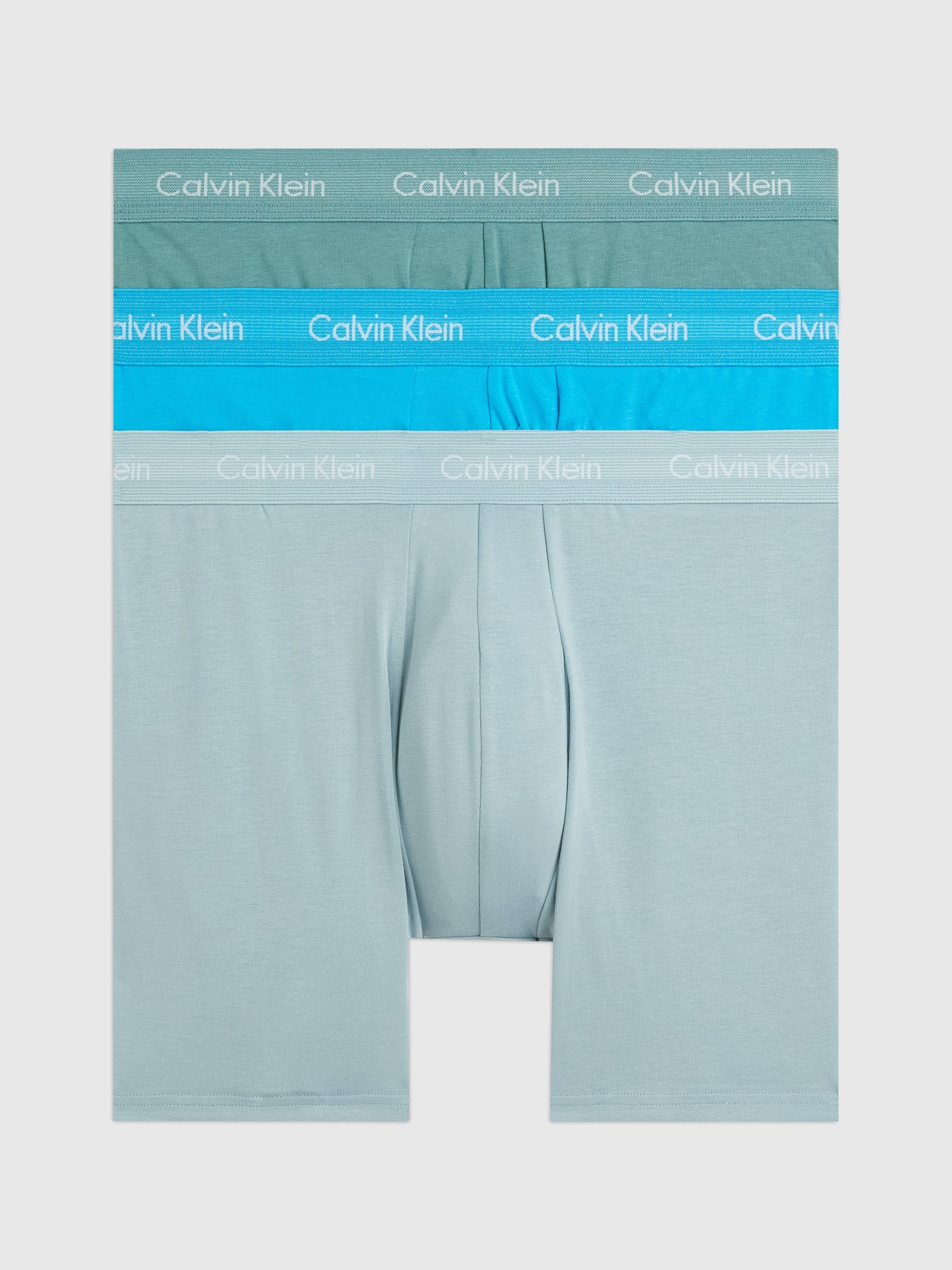 Calvin Klein Underwear Boxer BOXER BRIEF 3PK (Packung, 3-St., 3er-Pack) mit längerem Bein & Logo-Elastikbund