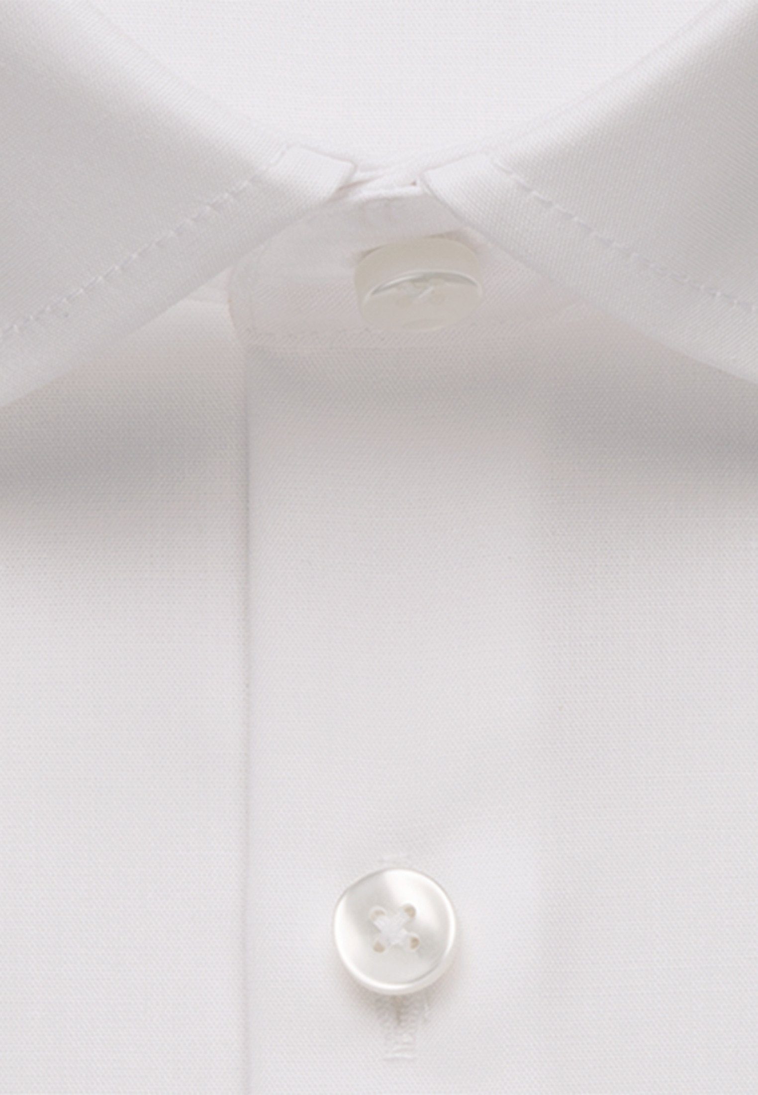 seidensticker Businesshemd Shaped Weiß Uni Kentkragen Langarm Shaped