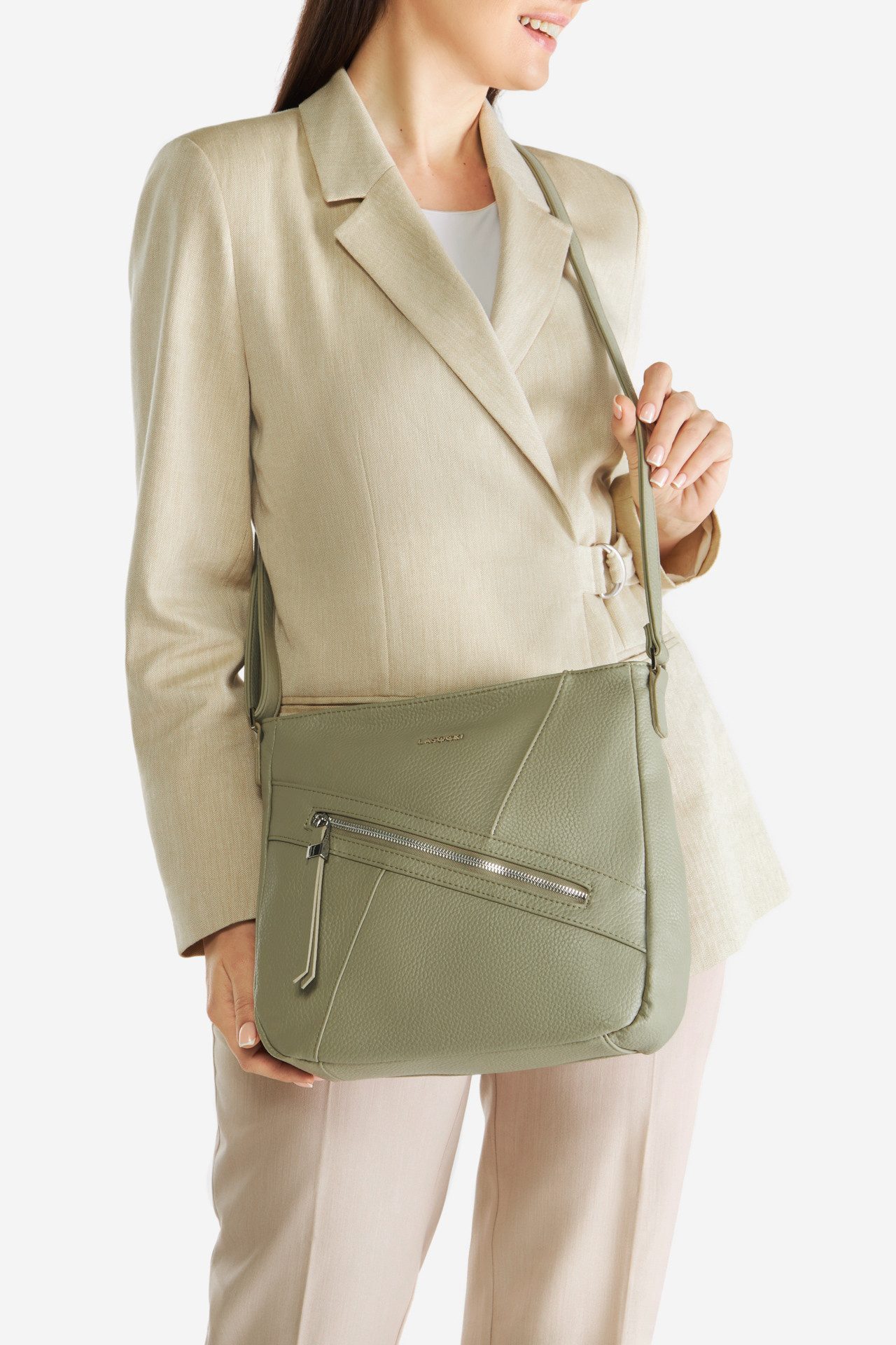 LASOCKI Handtasche Lasocki Kleine Tasche LSK-L-002-07 grün