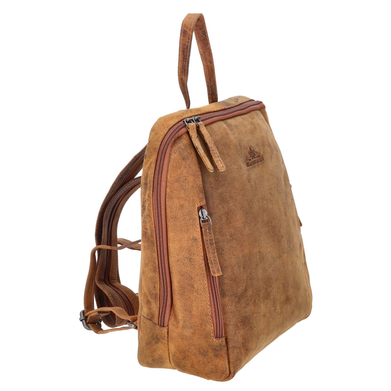 The Skandinavian Brand Freizeitrucksack The Skandinavian Brand Leder Rucksack Hunter tan (1-tlg)
