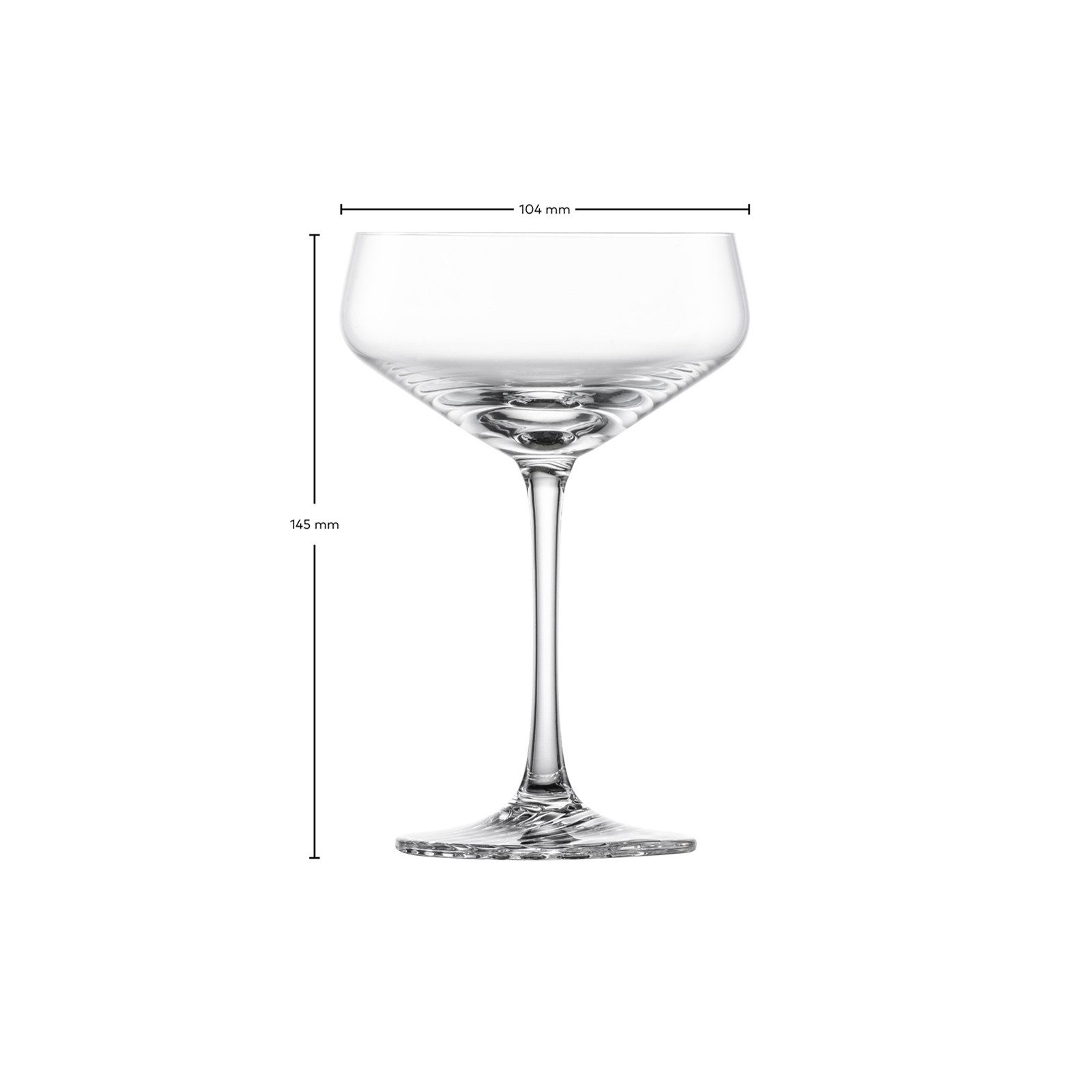 Zwiesel Glas Martiniglas ECHO ECHO Cocktailschalen 277 ml 4er Set, 4-tlg., Glas