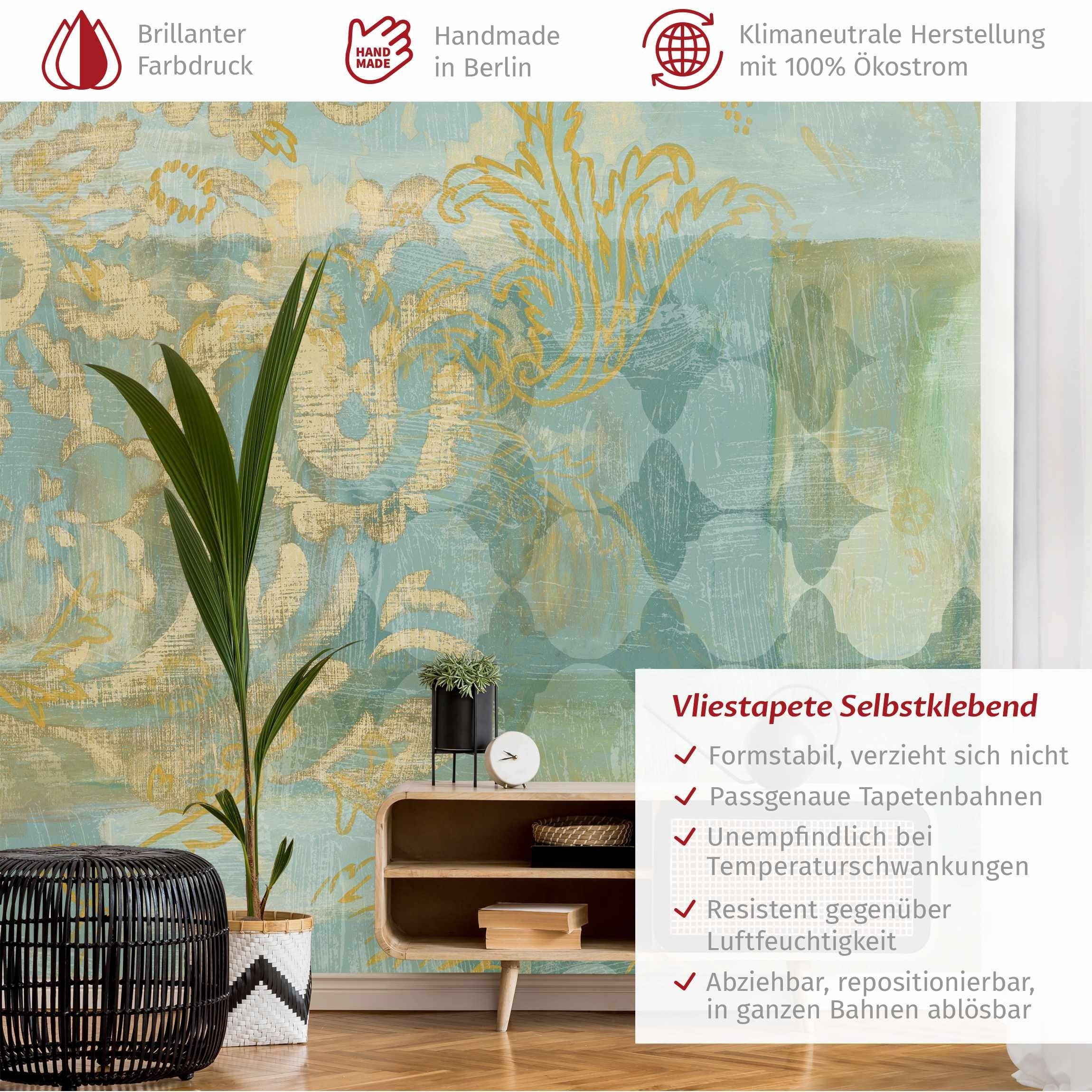 Bilderdepot24 Vliestapete Vintage Marokkanische Collage Gold günstig online kaufen